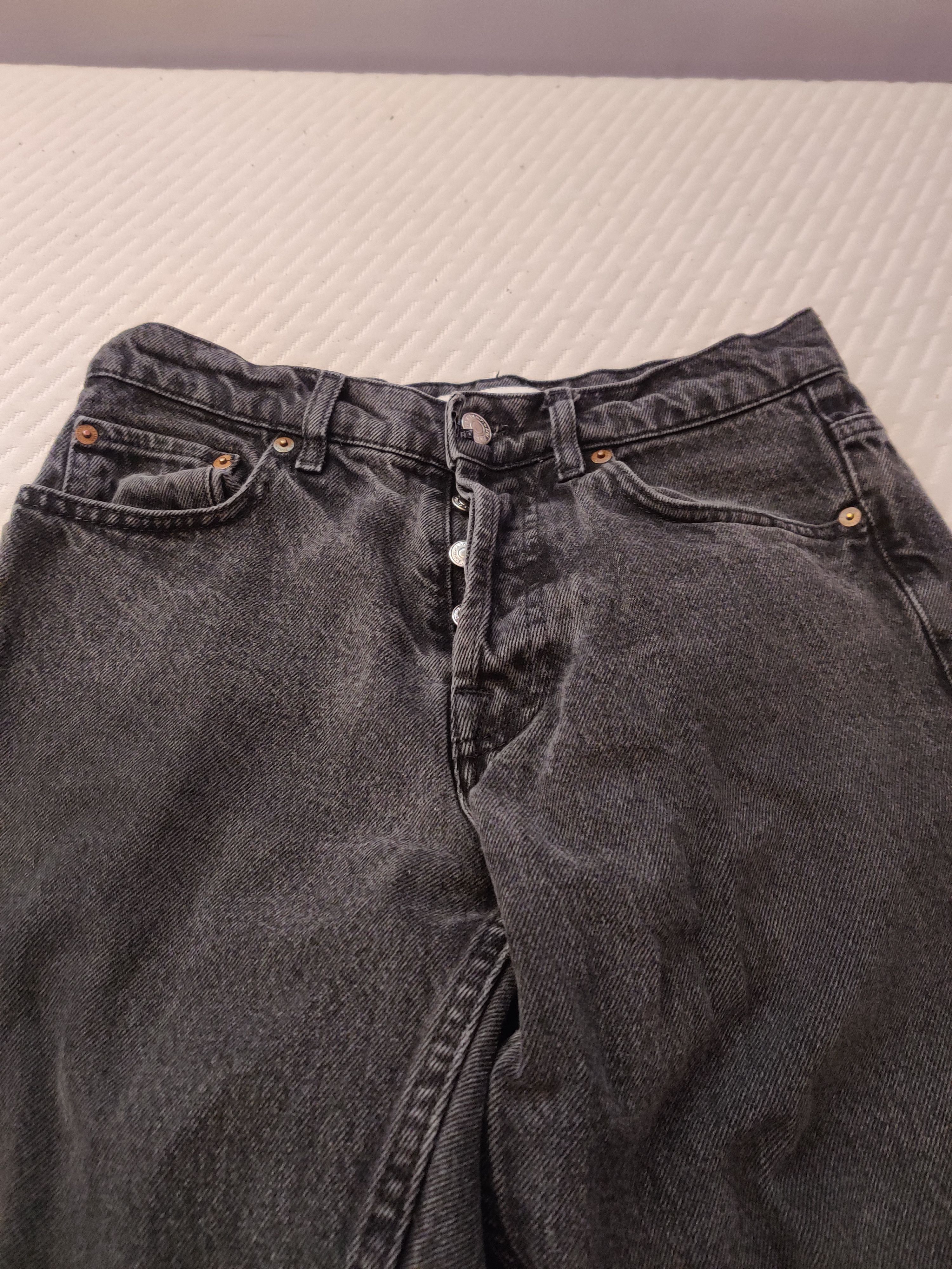 Zara Zara black wash cropped denim pants Size US 30 / EU 46 - 4 Thumbnail