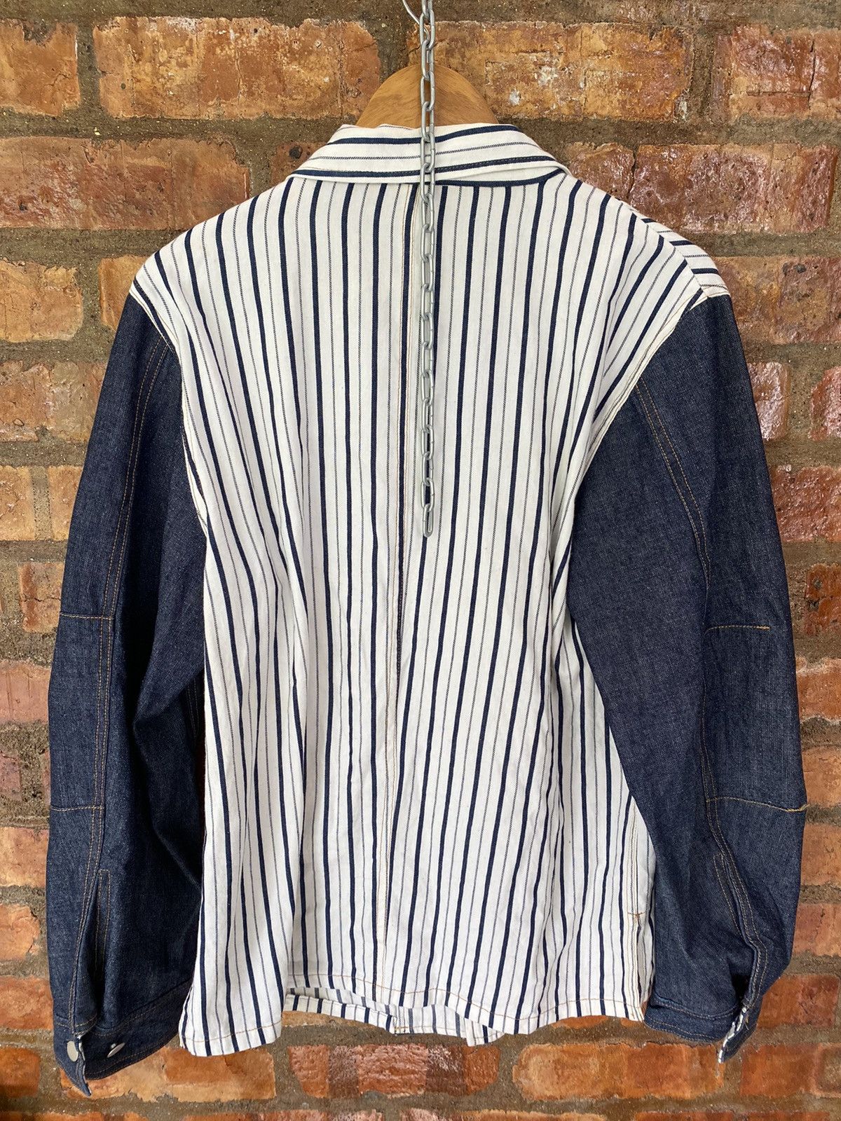 Japanese Brand RARE!! 90s MILKBOY rebuild double collar hybrid light jacket Size US L / EU 52-54 / 3 - 9 Thumbnail