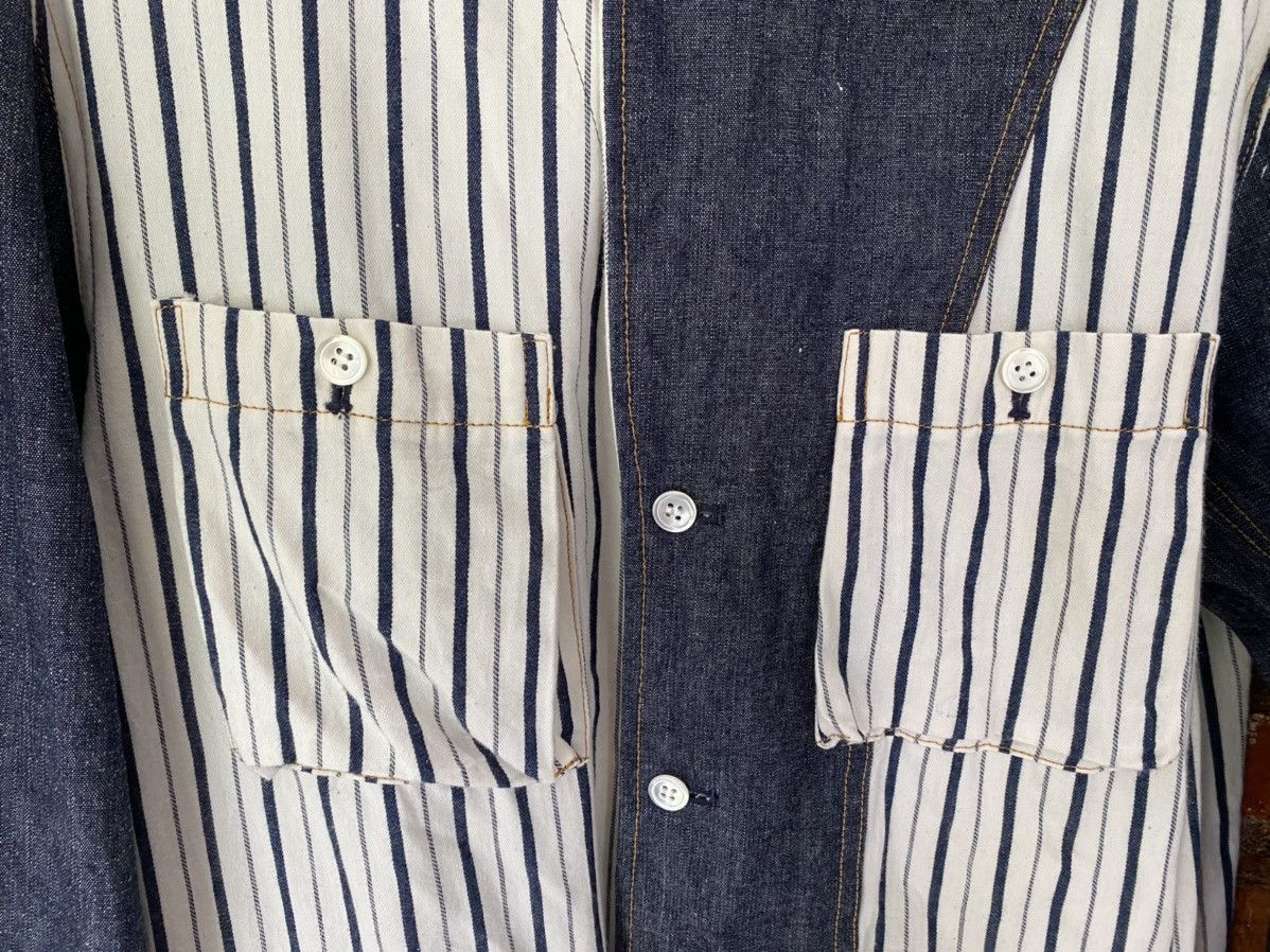 Japanese Brand RARE!! 90s MILKBOY rebuild double collar hybrid light jacket Size US L / EU 52-54 / 3 - 7 Thumbnail