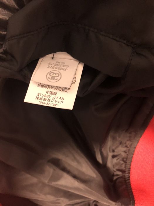 Vintage Stussy bomber jacket red | Grailed