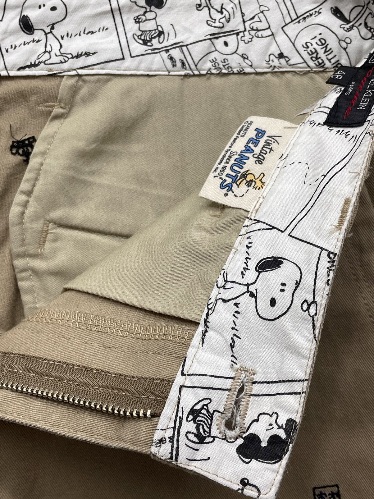 Michel Klein × Peanuts × Vintage FYE🔥MICHEL KLEIN x PEANUTS All Over Embroidery Chino Pants Size US 30 / EU 46 - 6 Thumbnail