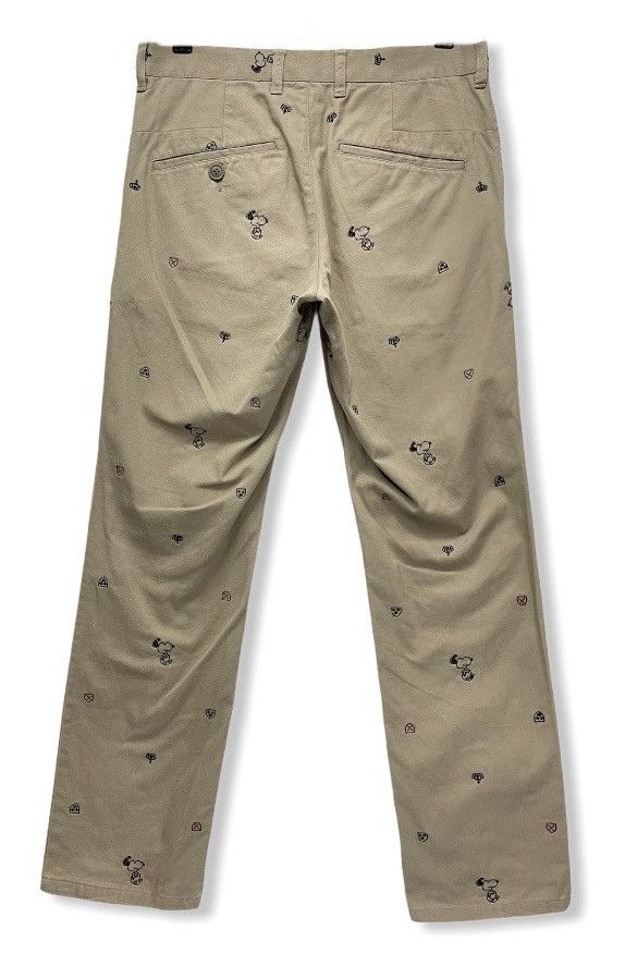 Michel Klein × Peanuts × Vintage FYE🔥MICHEL KLEIN x PEANUTS All Over Embroidery Chino Pants Size US 30 / EU 46 - 4 Thumbnail