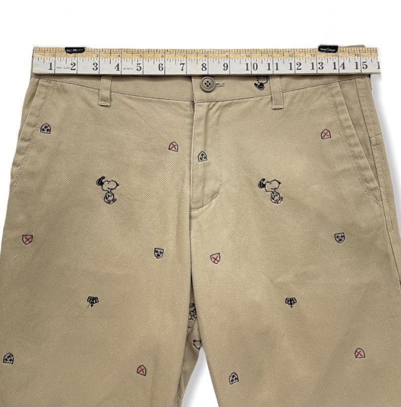 Michel Klein × Peanuts × Vintage FYE🔥MICHEL KLEIN x PEANUTS All Over Embroidery Chino Pants Size US 30 / EU 46 - 7 Thumbnail