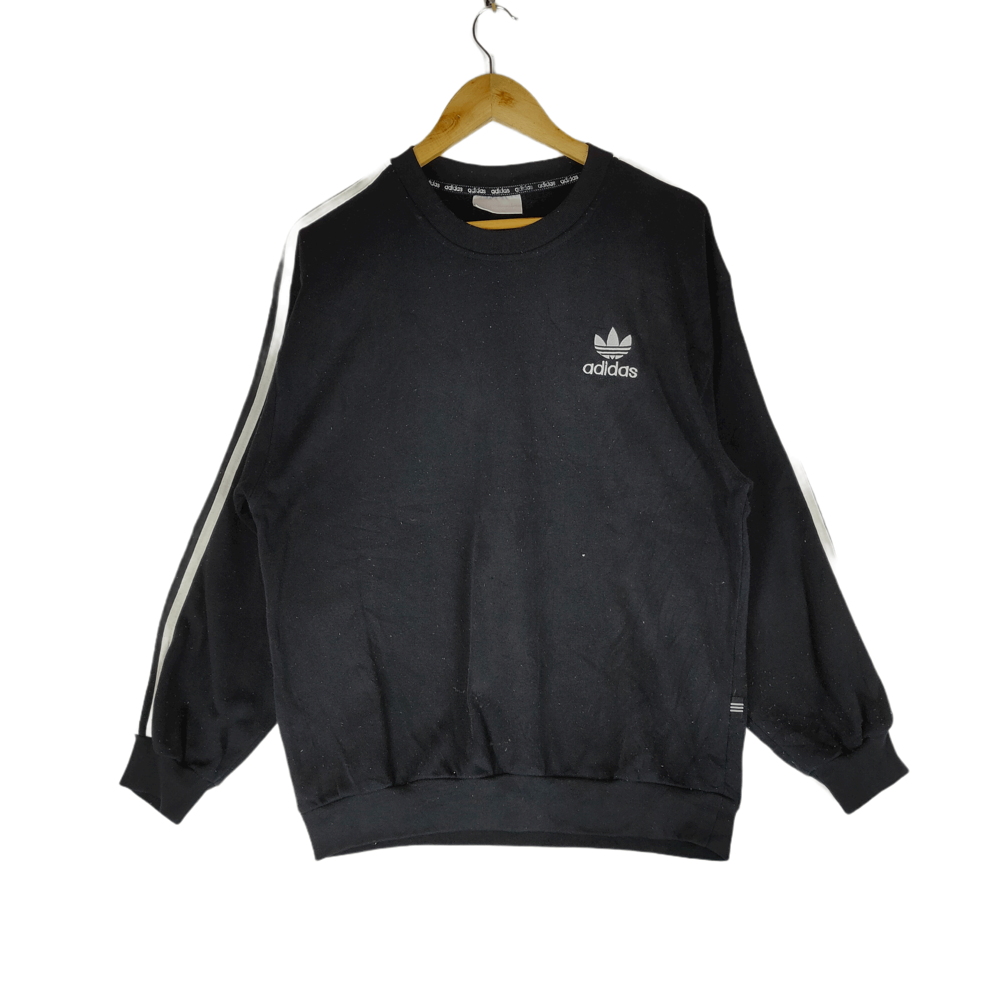 Adidas × Japanese Brand × Vintage Vintage 90s ADIDAS 3 STRIPES EMBROIDERY Logo Sweatshirt Size US L / EU 52-54 / 3 - 1 Thumbnail