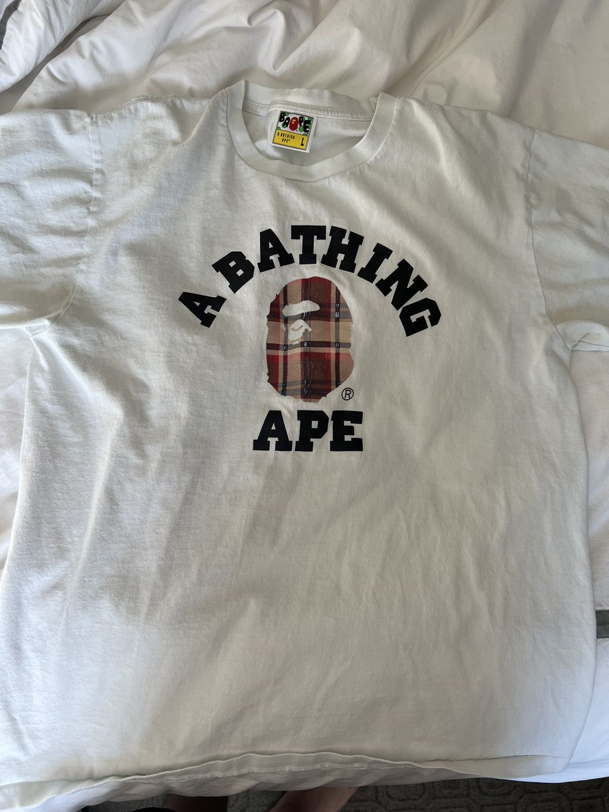 Bape Plaid logo T-Shirt