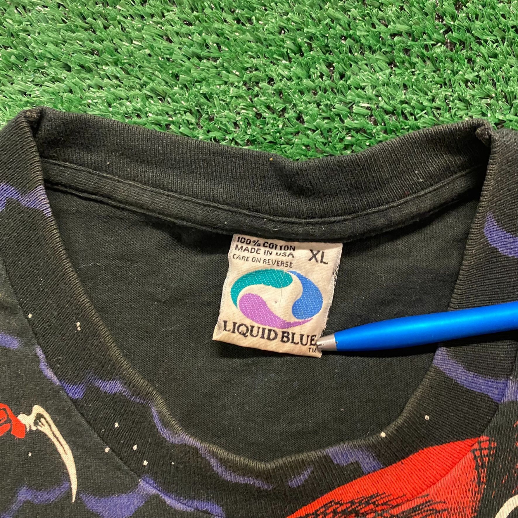 Liquid Blue Liquid Blue Dragon Fight Vintage 90s T-Shirt Size US XL / EU 56 / 4 - 3 Thumbnail