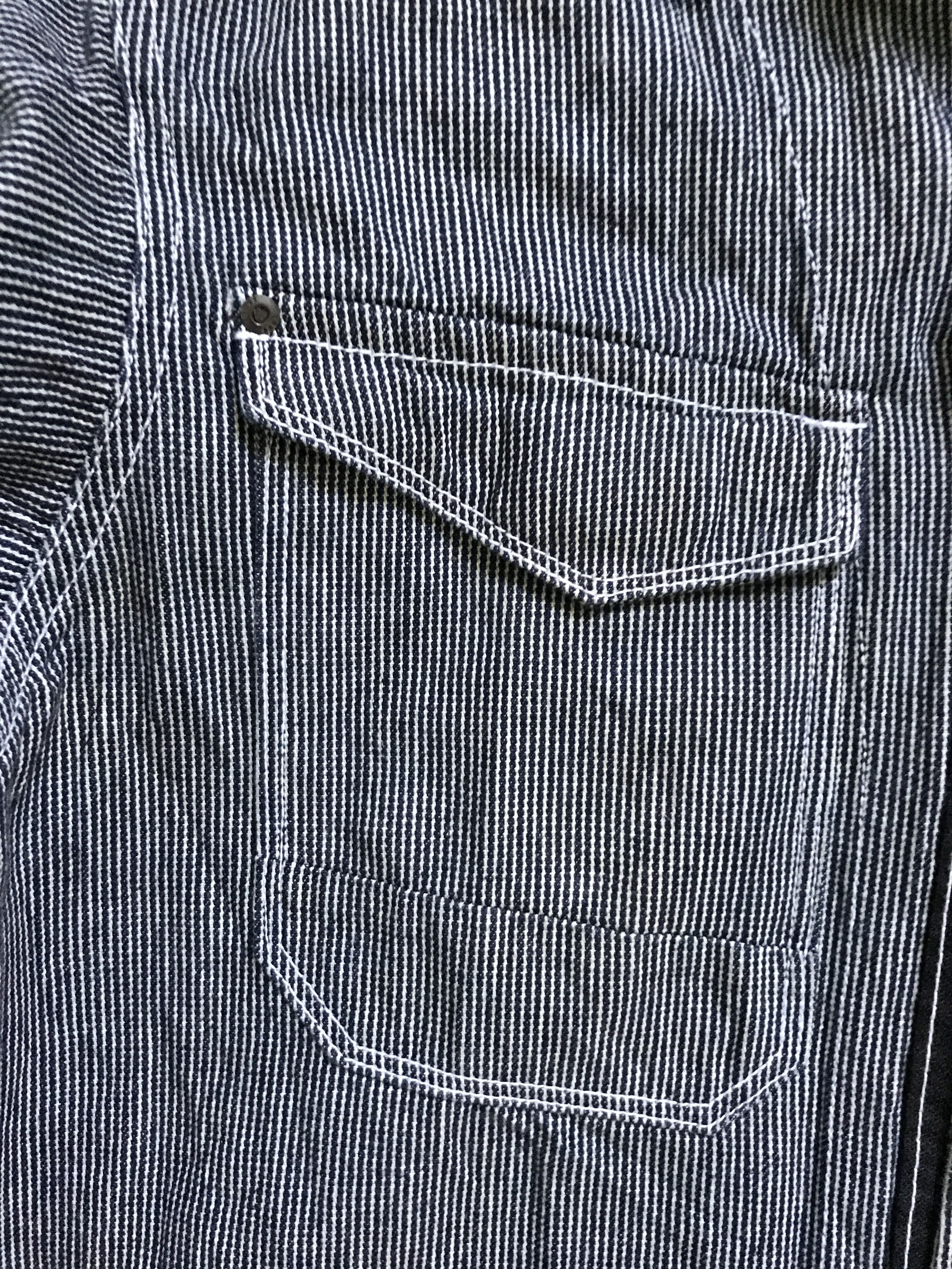 Japanese Brand CVA7 EVENRIVER Japan Workwear Fine Hickory Coverall Size US 40 / EU 56 - 8 Thumbnail