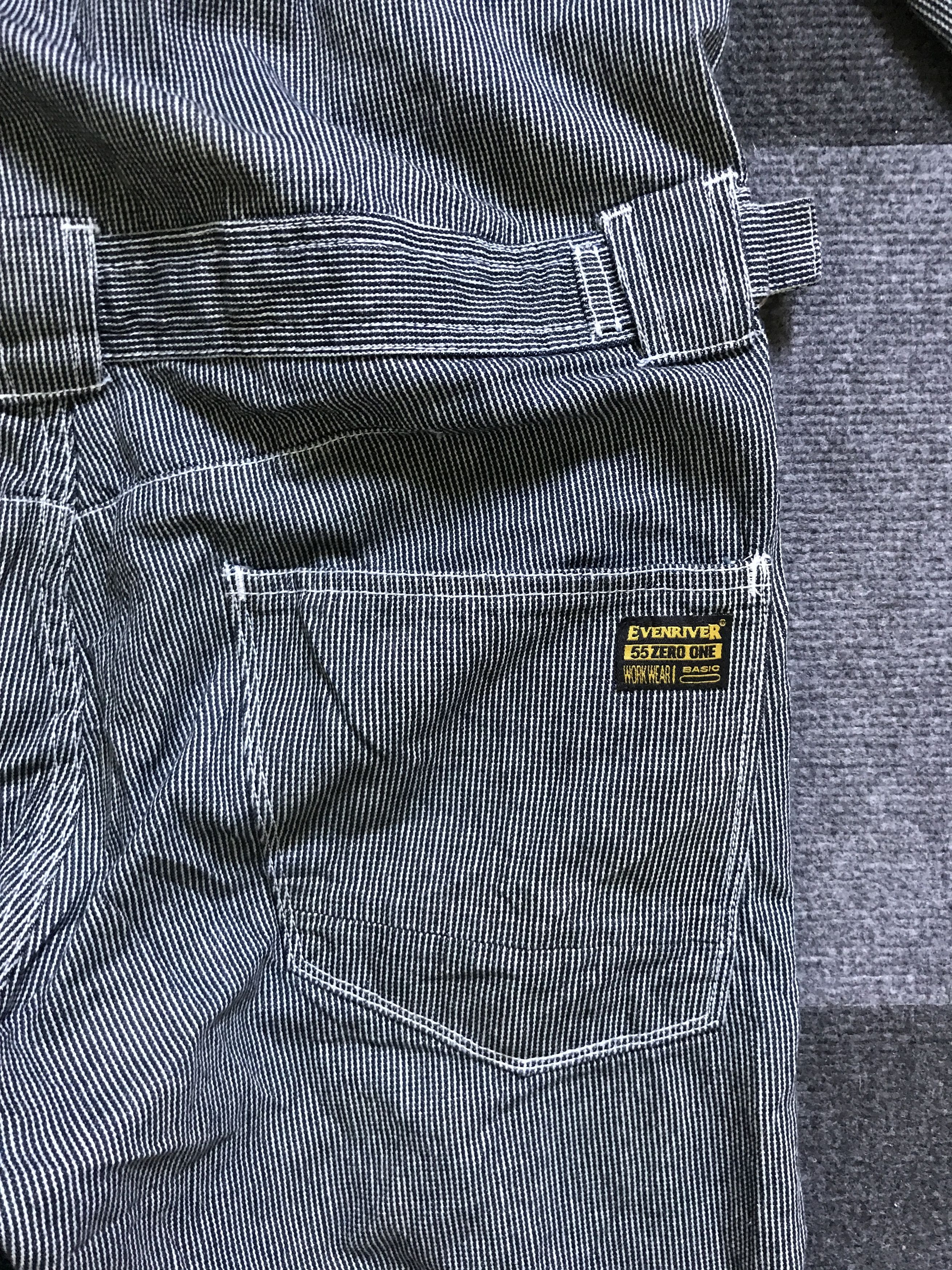 Japanese Brand CVA7 EVENRIVER Japan Workwear Fine Hickory Coverall Size US 40 / EU 56 - 13 Thumbnail