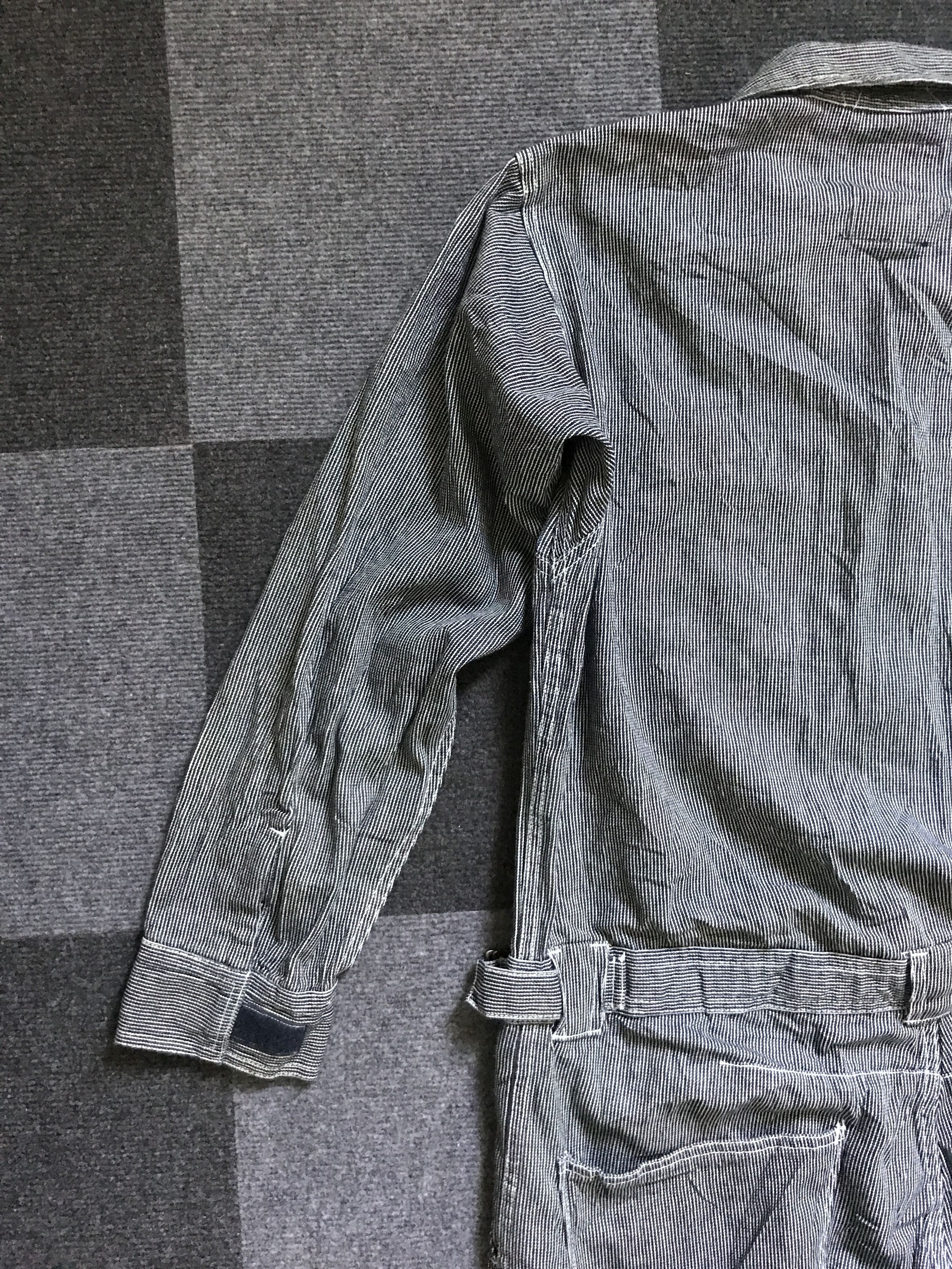 Japanese Brand CVA7 EVENRIVER Japan Workwear Fine Hickory Coverall Size US 40 / EU 56 - 11 Thumbnail