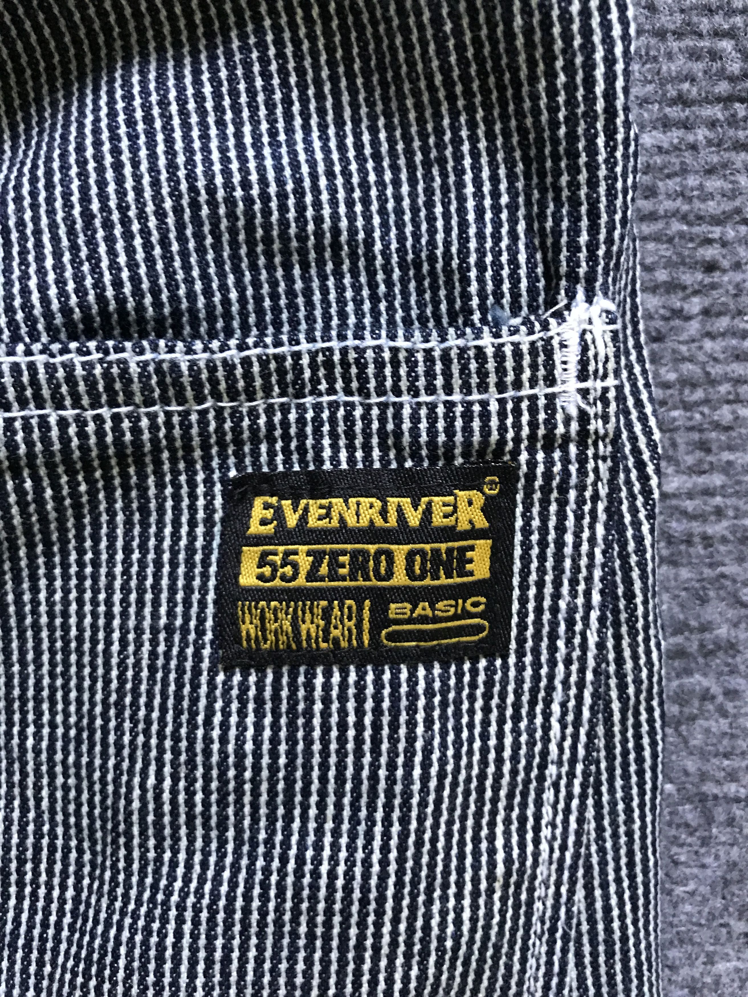 Japanese Brand CVA7 EVENRIVER Japan Workwear Fine Hickory Coverall Size US 40 / EU 56 - 16 Thumbnail