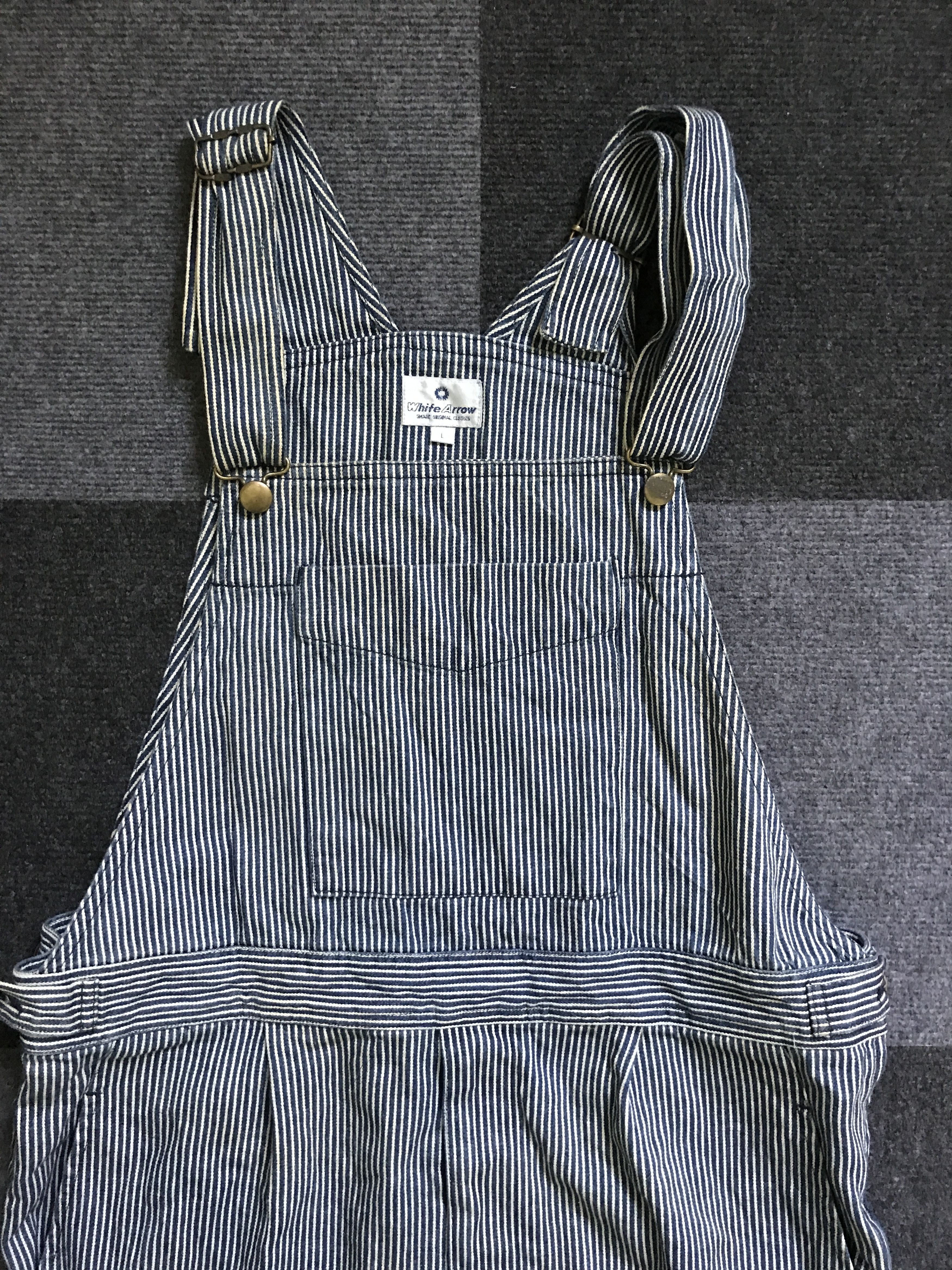 Japanese Brand OVA1 White Arrow Japan Overall Size US 37 - 4 Thumbnail