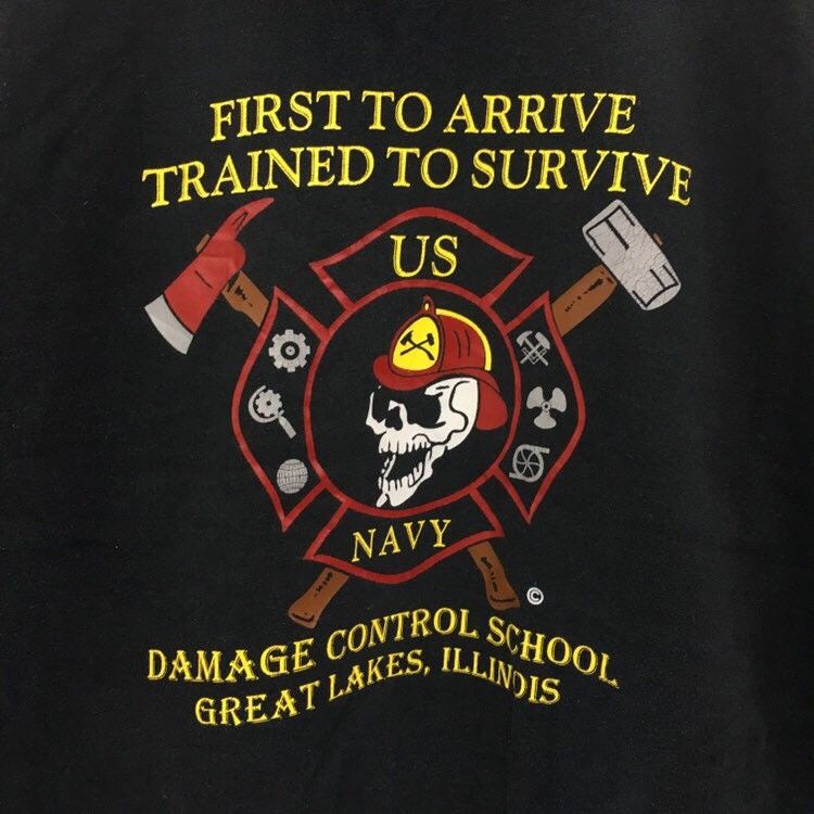 Vintage US Navy Hoodie Sweatshirt Big Logo SpellOut Pullover