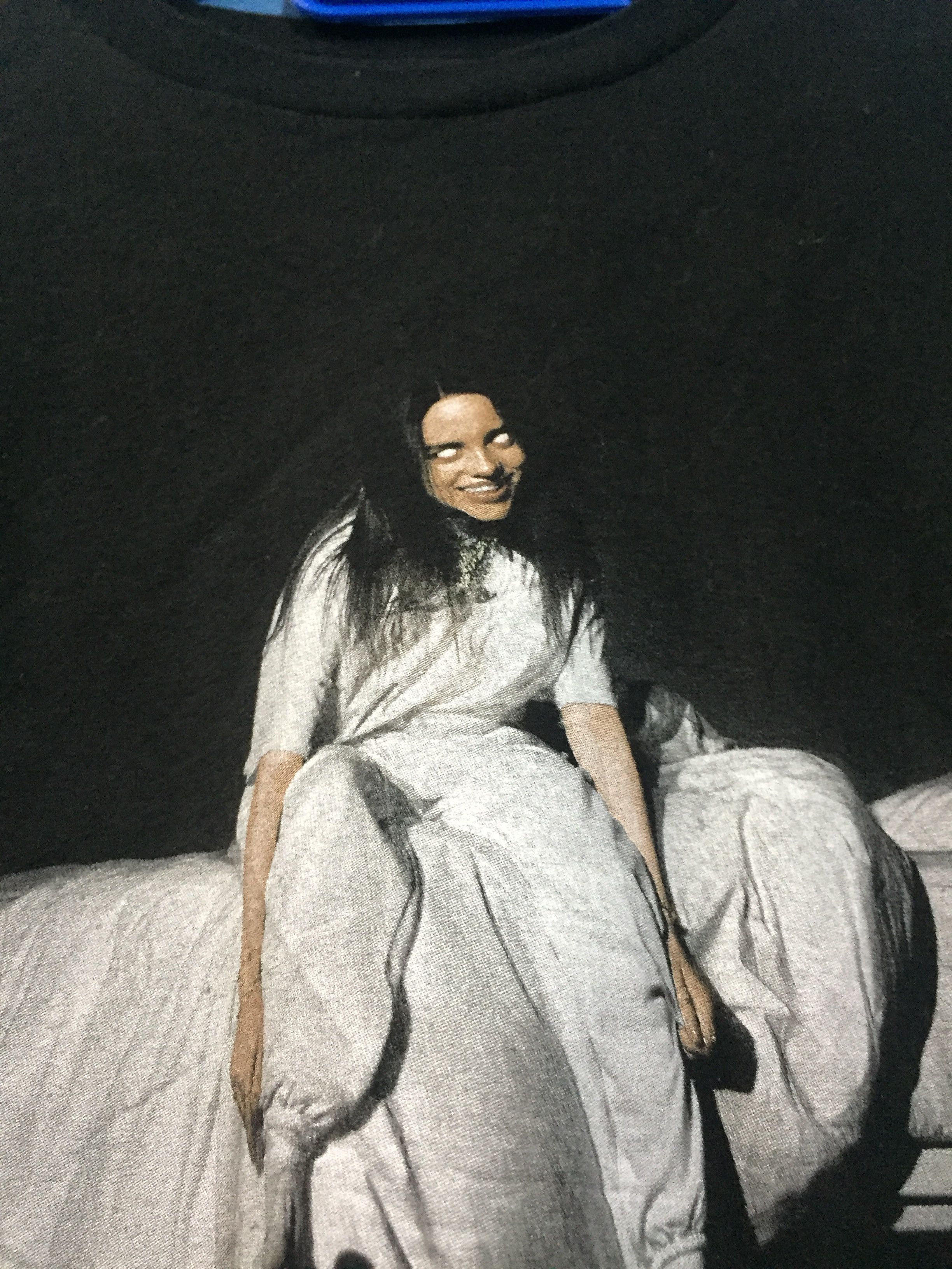 Band Tees × Billie Eilish Rare Horror Billie Eilish Paranormal Graphic Tee Size US M / EU 48-50 / 2 - 3 Thumbnail
