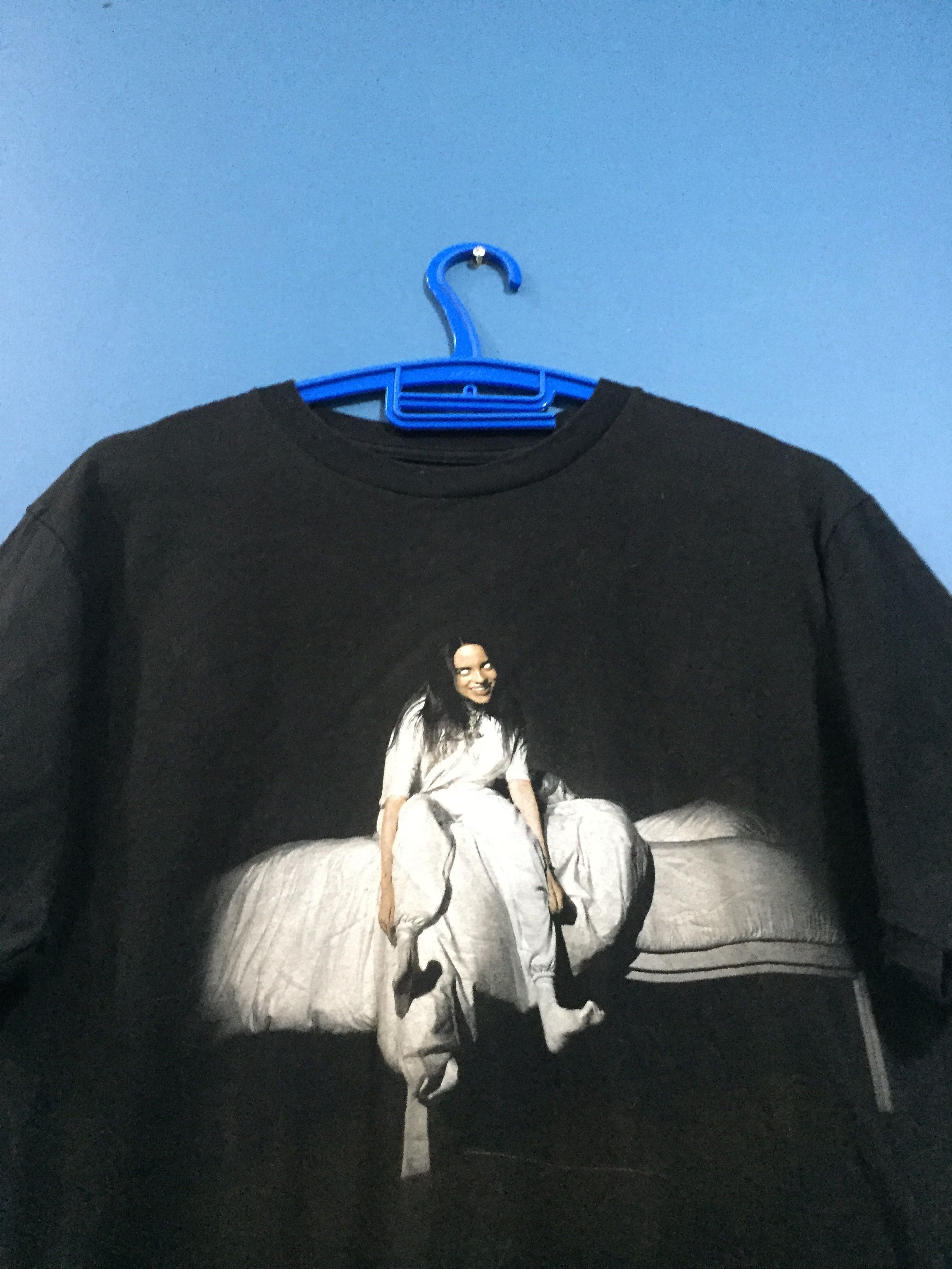 Band Tees × Billie Eilish Rare Horror Billie Eilish Paranormal Graphic Tee Size US M / EU 48-50 / 2 - 2 Thumbnail