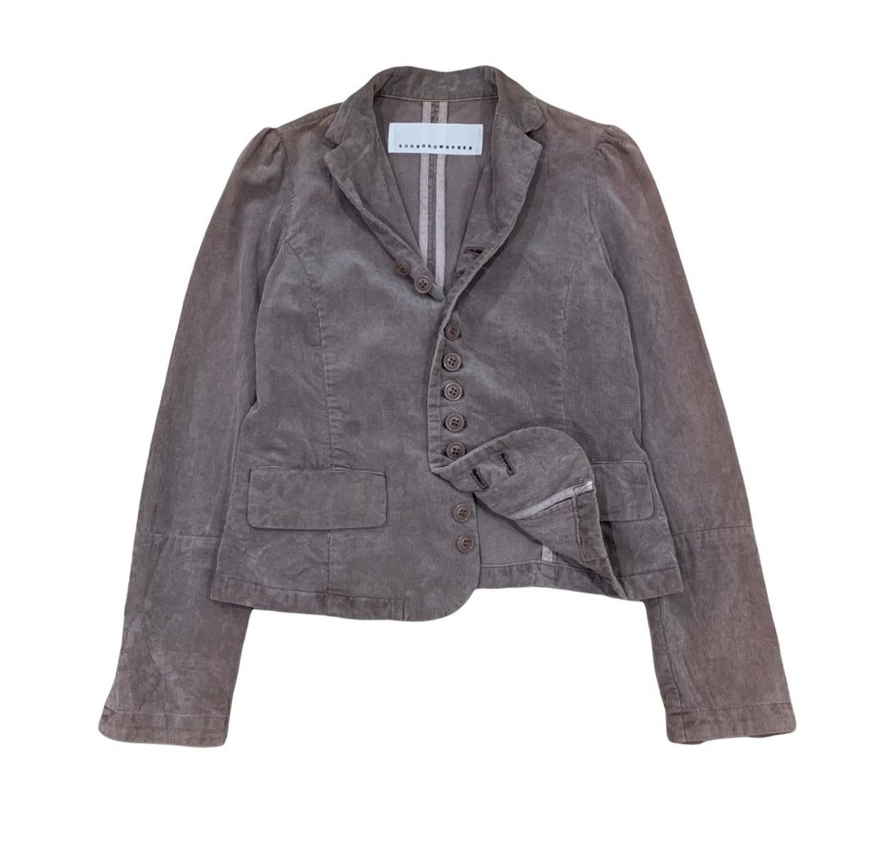 Issey Miyake Sunao Kuwahara Issey Miyake Corduroy Crop Jacket Size XS / US 0-2 / IT 36-38 - 1 Thumbnail