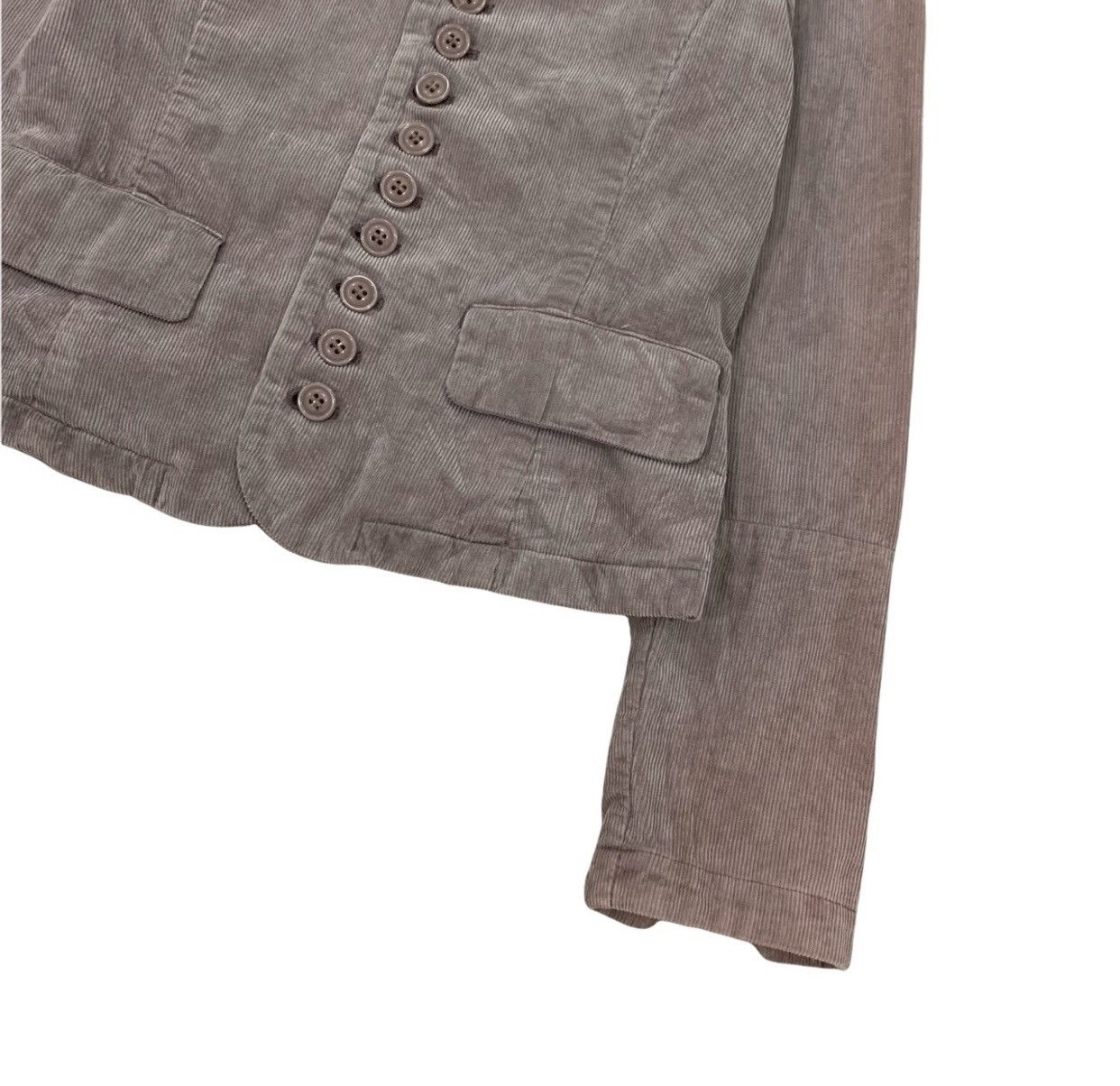 Issey Miyake Sunao Kuwahara Issey Miyake Corduroy Crop Jacket Size XS / US 0-2 / IT 36-38 - 6 Thumbnail