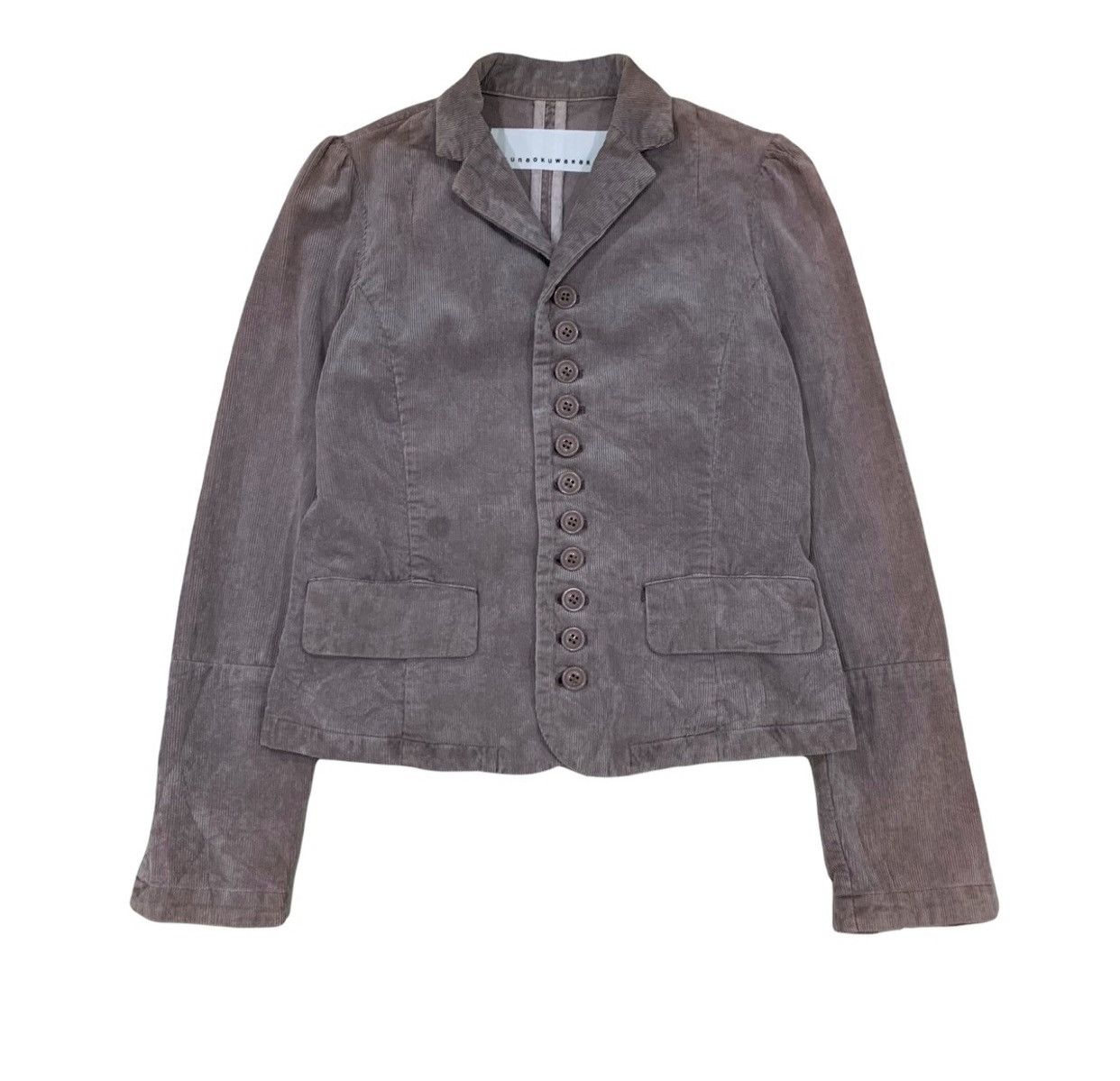 Issey Miyake Sunao Kuwahara Issey Miyake Corduroy Crop Jacket Size XS / US 0-2 / IT 36-38 - 2 Thumbnail