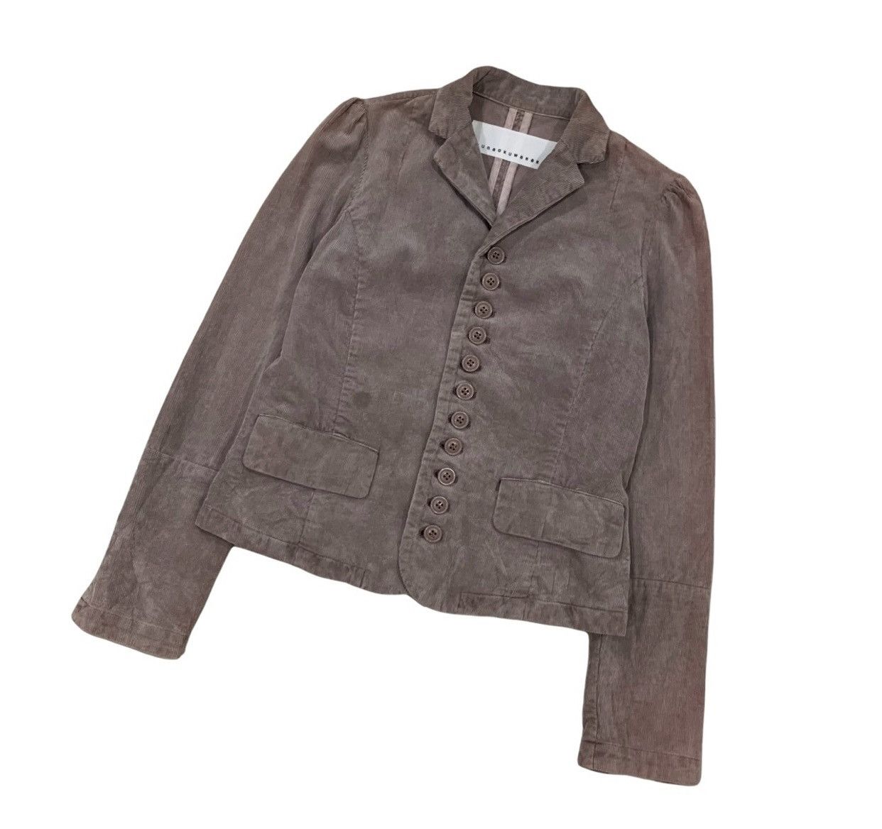 Issey Miyake Sunao Kuwahara Issey Miyake Corduroy Crop Jacket Size XS / US 0-2 / IT 36-38 - 4 Thumbnail