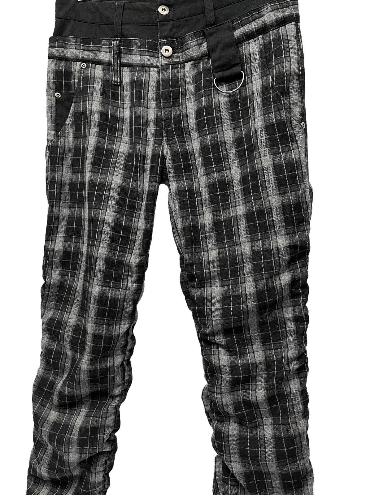 Japanese Brand 🔥RAGOUT Union Jack Punk Tartan Double Waist Rayon Blends Size US 29 - 6 Thumbnail