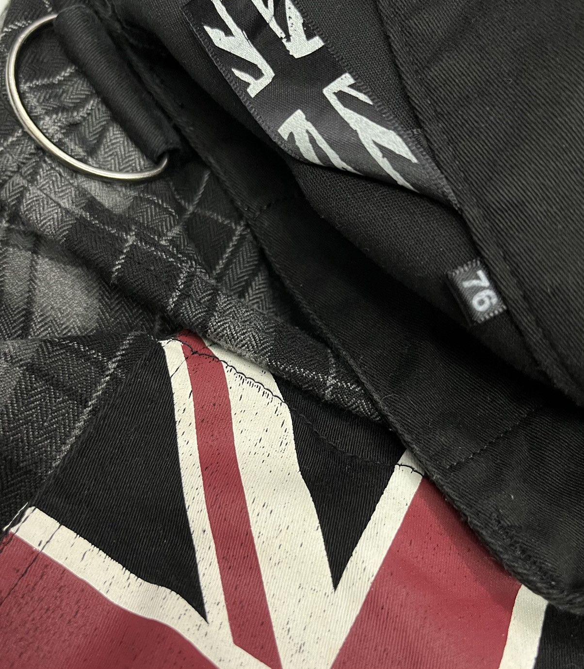 Japanese Brand 🔥RAGOUT Union Jack Punk Tartan Double Waist Rayon Blends Size US 29 - 14 Thumbnail