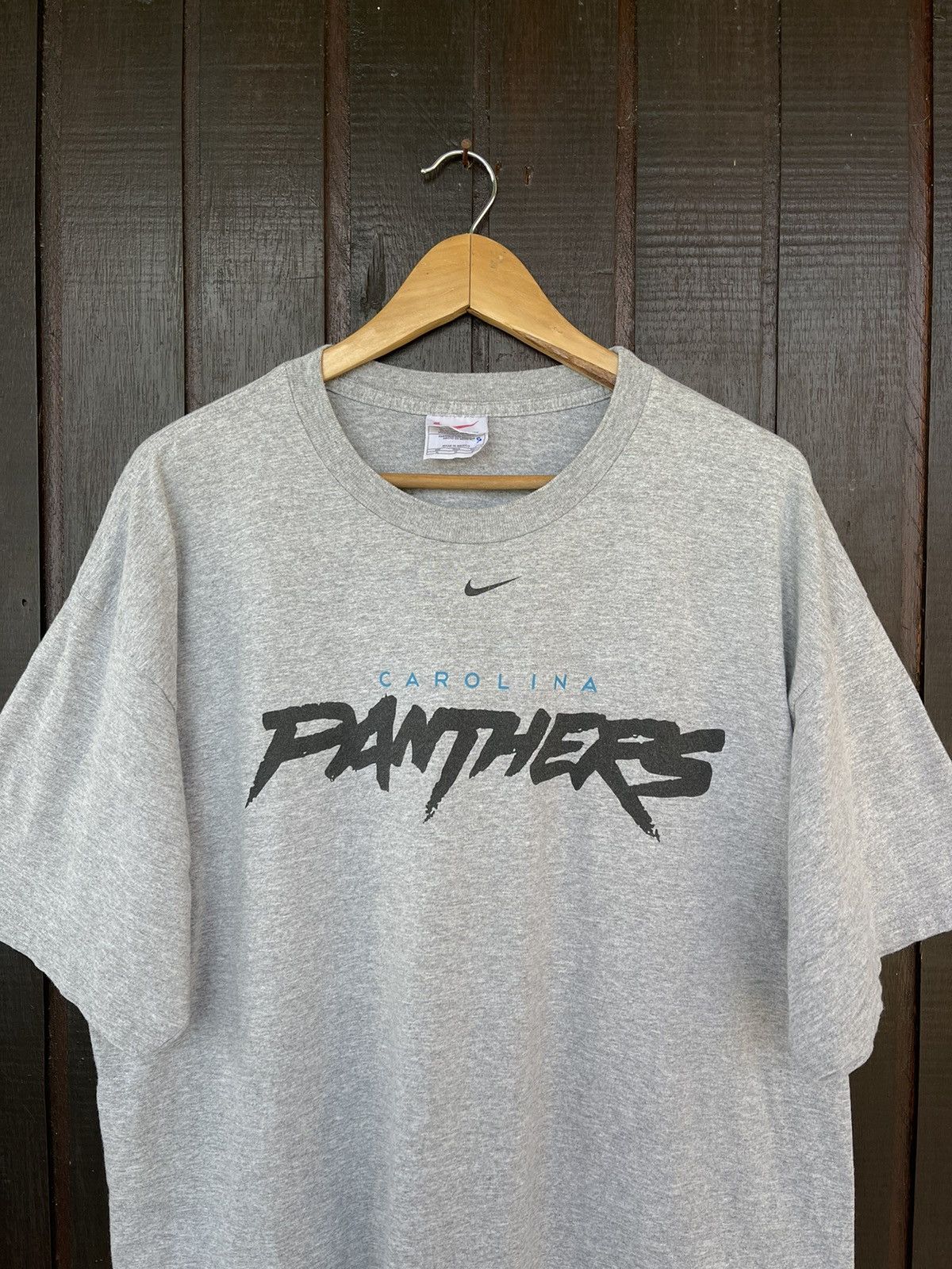 Nike × Vintage Vintage 90s Nike centre California Panthers tee Size US XL / EU 56 / 4 - 2 Thumbnail