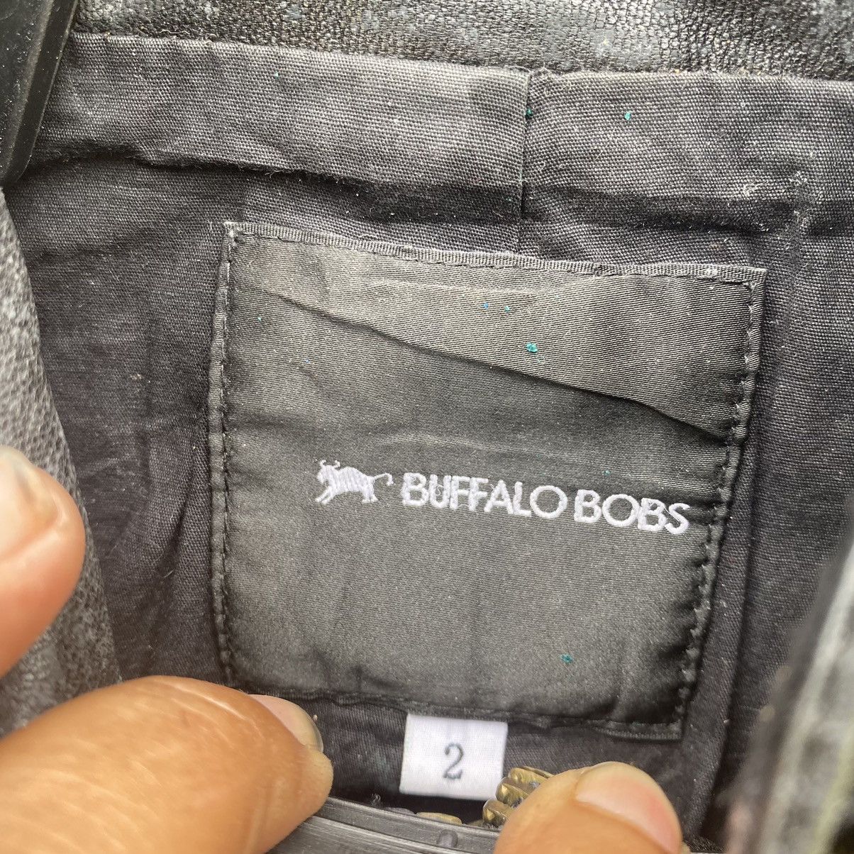 BUFFALO BOBS Motorcylle black jacket sheep skin Size S / US 4 / IT 40 - 12 Thumbnail