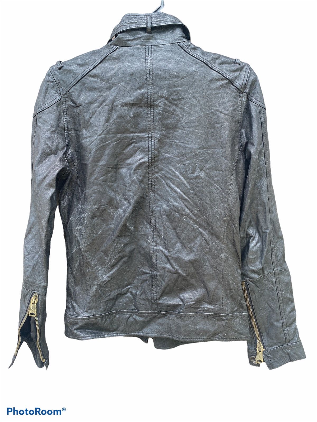 BUFFALO BOBS Motorcylle black jacket sheep skin Size S / US 4 / IT 40 - 2 Thumbnail