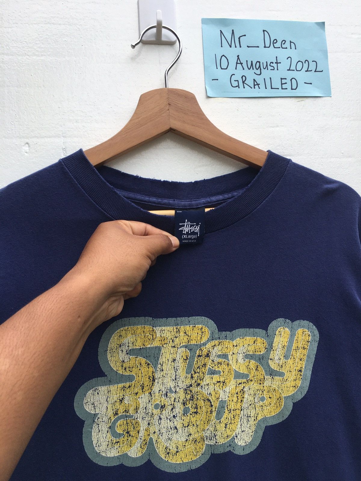Stussy Vintage Stussy Biglogo Spellout Tshirt Size US XL / EU 56 / 4 - 7 Thumbnail