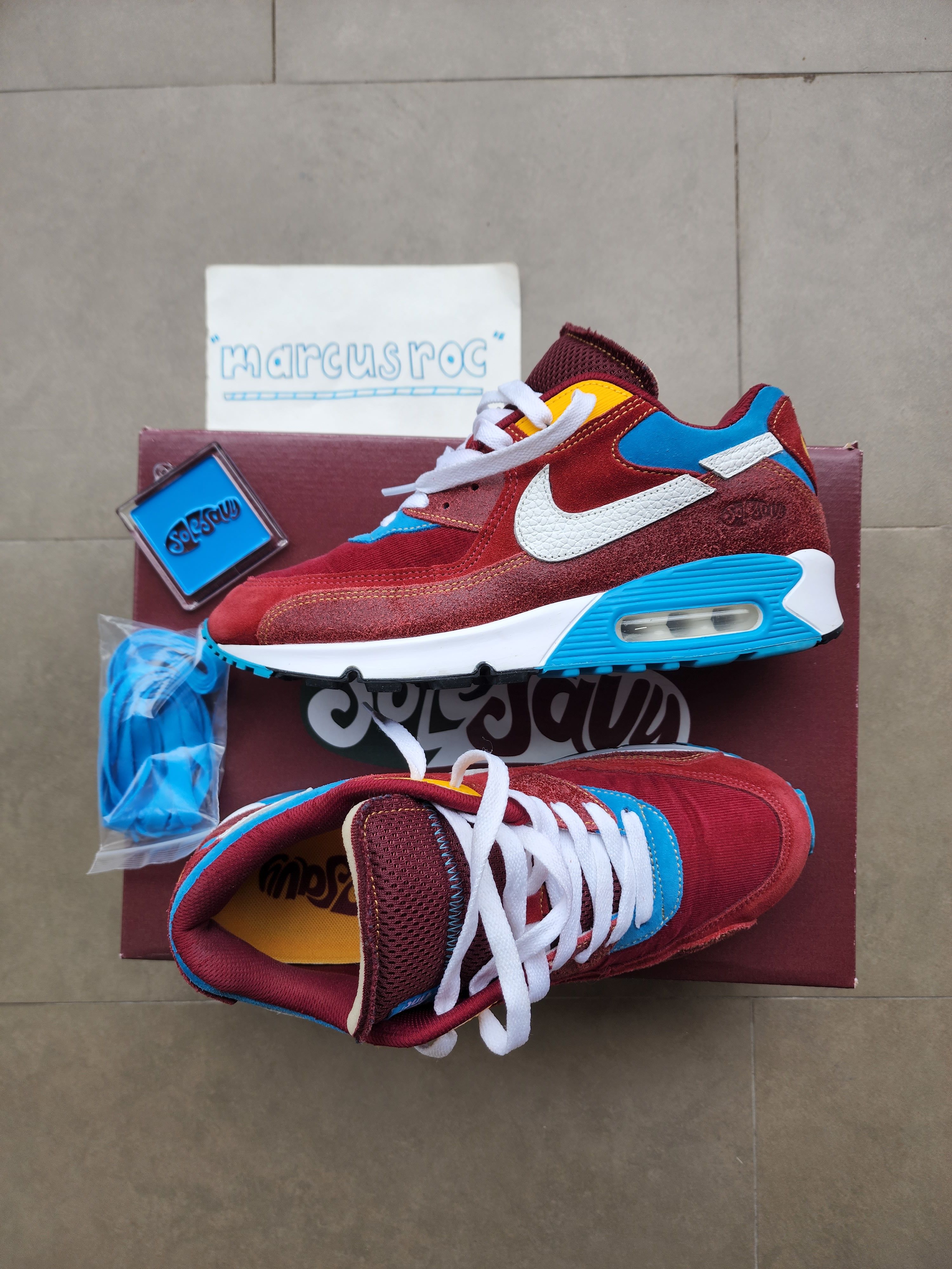 Sole savy ss2 cherrywood air max 90