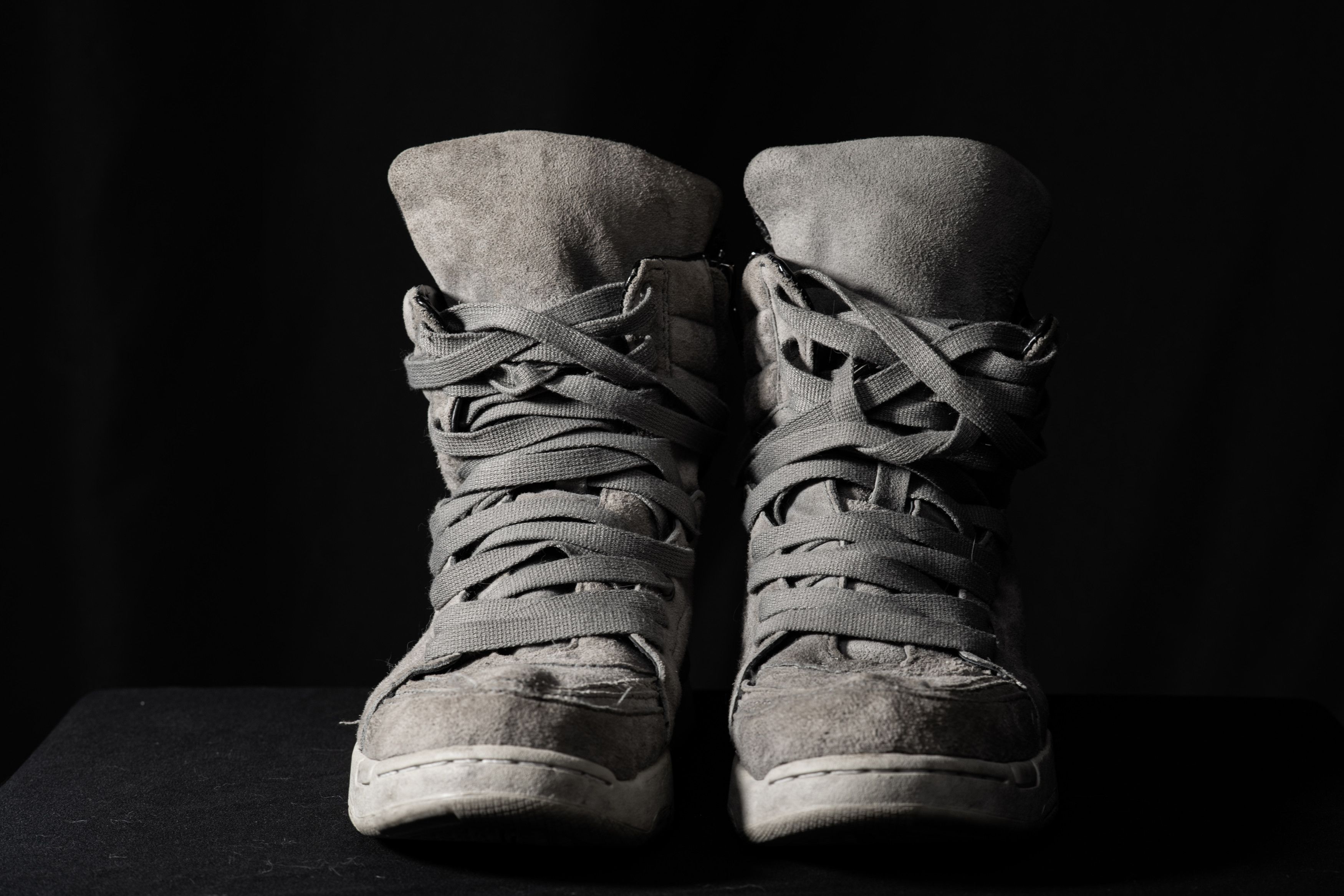 Diet Butcher Slim Skin Destroyed Goat Leather High-Top | Grailed