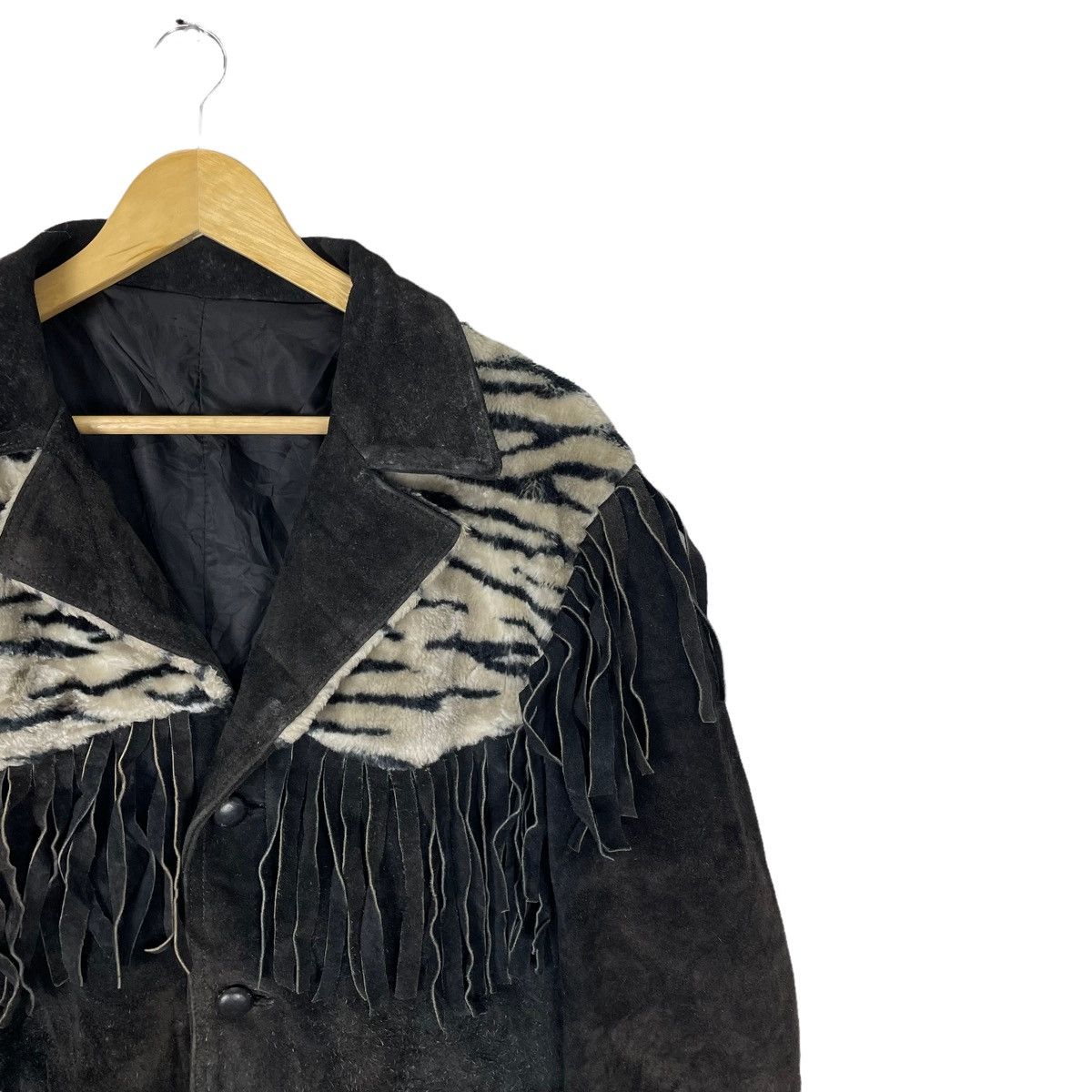 Cowboy Equipment 🌟ZEBRA FRINGED SUEDE WESTERN COWBOY JACKET Size US M / EU 48-50 / 2 - 3 Thumbnail