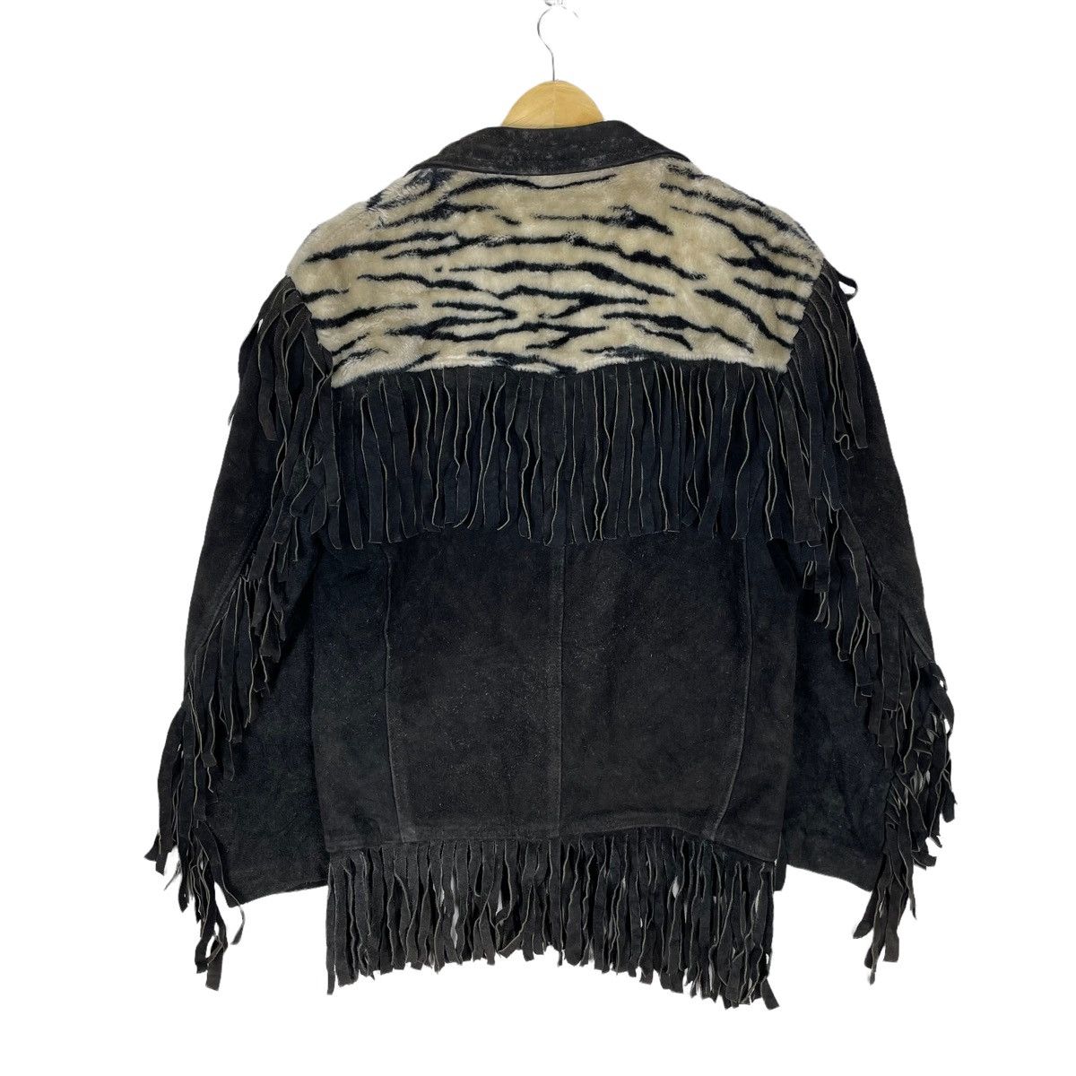 Cowboy Equipment 🌟ZEBRA FRINGED SUEDE WESTERN COWBOY JACKET Size US M / EU 48-50 / 2 - 9 Thumbnail