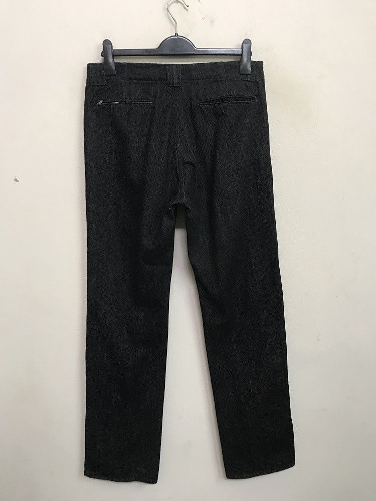 Vintage ROPES Japan Pleated Knees Black Baggy Denim Trouser Pant Size US 32 / EU 48 - 11 Thumbnail