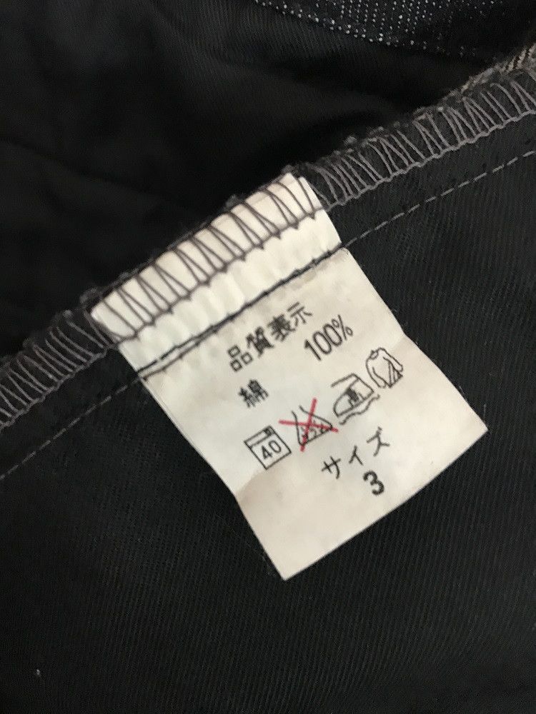 Vintage ROPES Japan Pleated Knees Black Baggy Denim Trouser Pant Size US 32 / EU 48 - 19 Thumbnail
