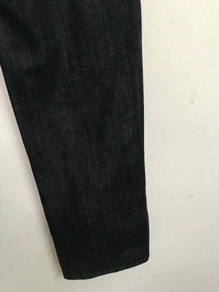 Vintage ROPES Japan Pleated Knees Black Baggy Denim Trouser Pant Size US 32 / EU 48 - 17 Thumbnail