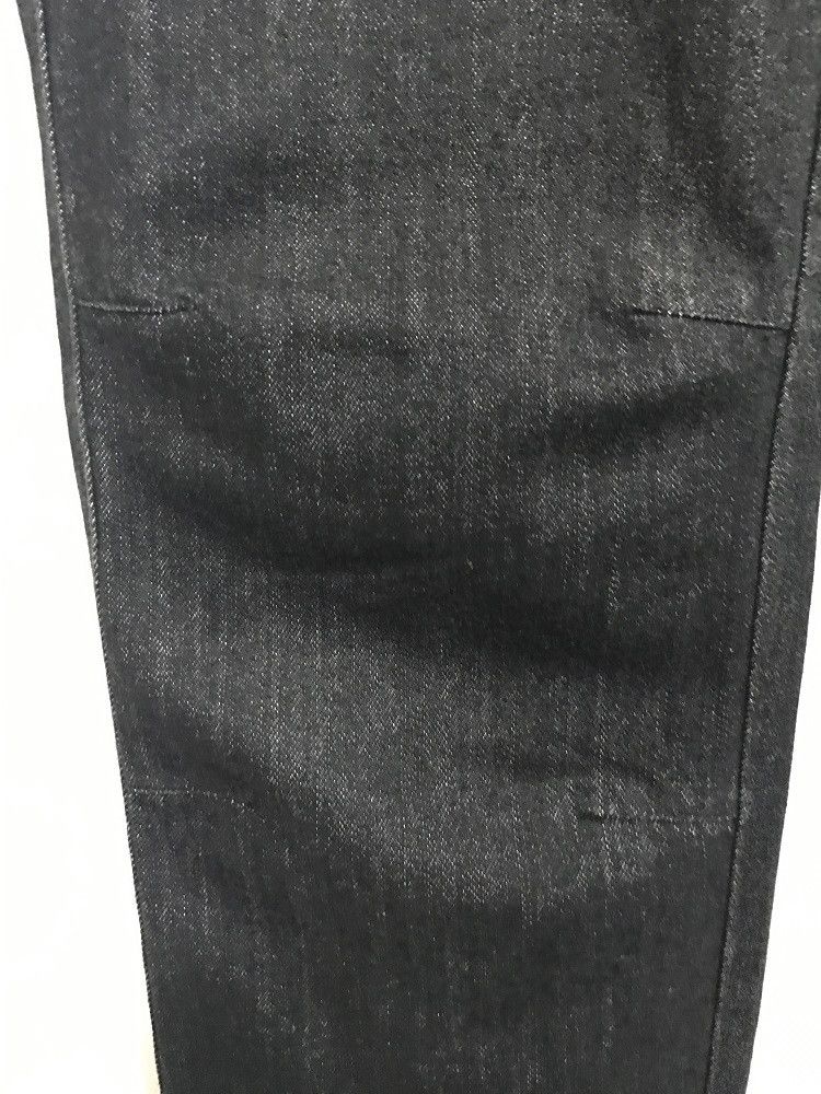Vintage ROPES Japan Pleated Knees Black Baggy Denim Trouser Pant Size US 32 / EU 48 - 6 Thumbnail
