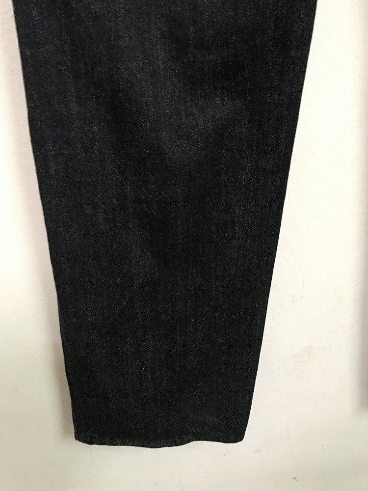 Vintage ROPES Japan Pleated Knees Black Baggy Denim Trouser Pant Size US 32 / EU 48 - 16 Thumbnail