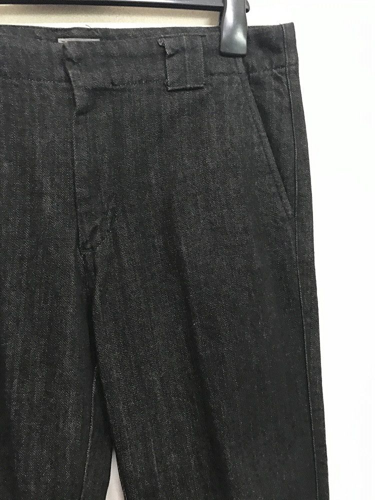 Vintage ROPES Japan Pleated Knees Black Baggy Denim Trouser Pant Size US 32 / EU 48 - 4 Thumbnail