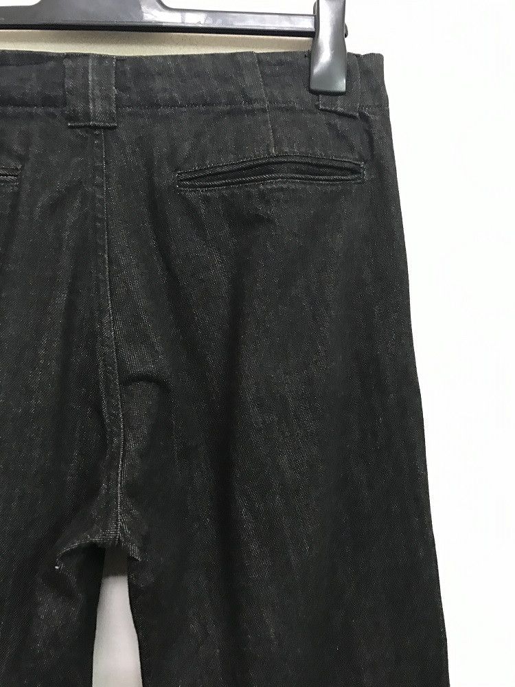 Vintage ROPES Japan Pleated Knees Black Baggy Denim Trouser Pant Size US 32 / EU 48 - 13 Thumbnail