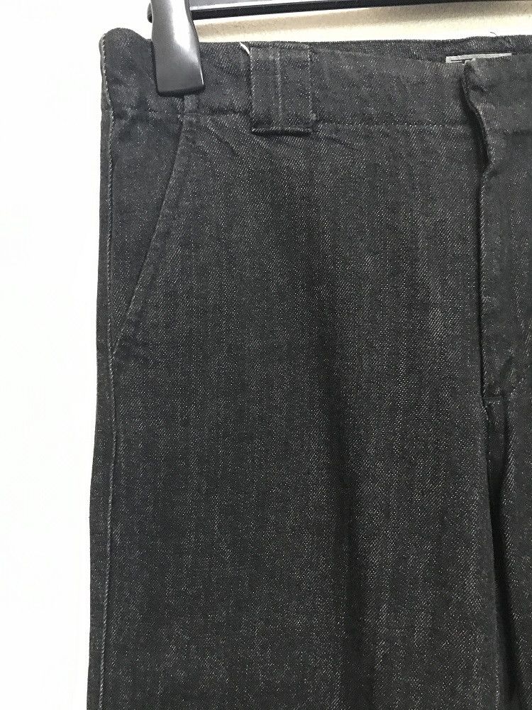 Vintage ROPES Japan Pleated Knees Black Baggy Denim Trouser Pant Size US 32 / EU 48 - 3 Thumbnail