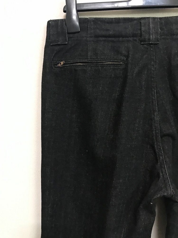 Vintage ROPES Japan Pleated Knees Black Baggy Denim Trouser Pant Size US 32 / EU 48 - 12 Thumbnail