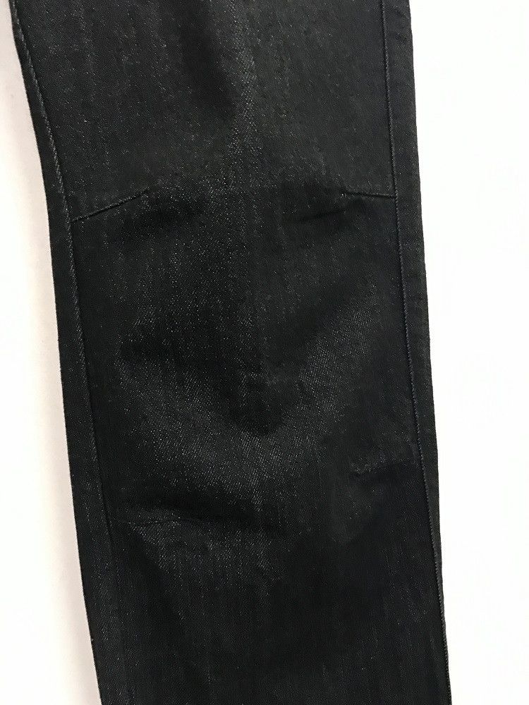 Vintage ROPES Japan Pleated Knees Black Baggy Denim Trouser Pant Size US 32 / EU 48 - 9 Thumbnail