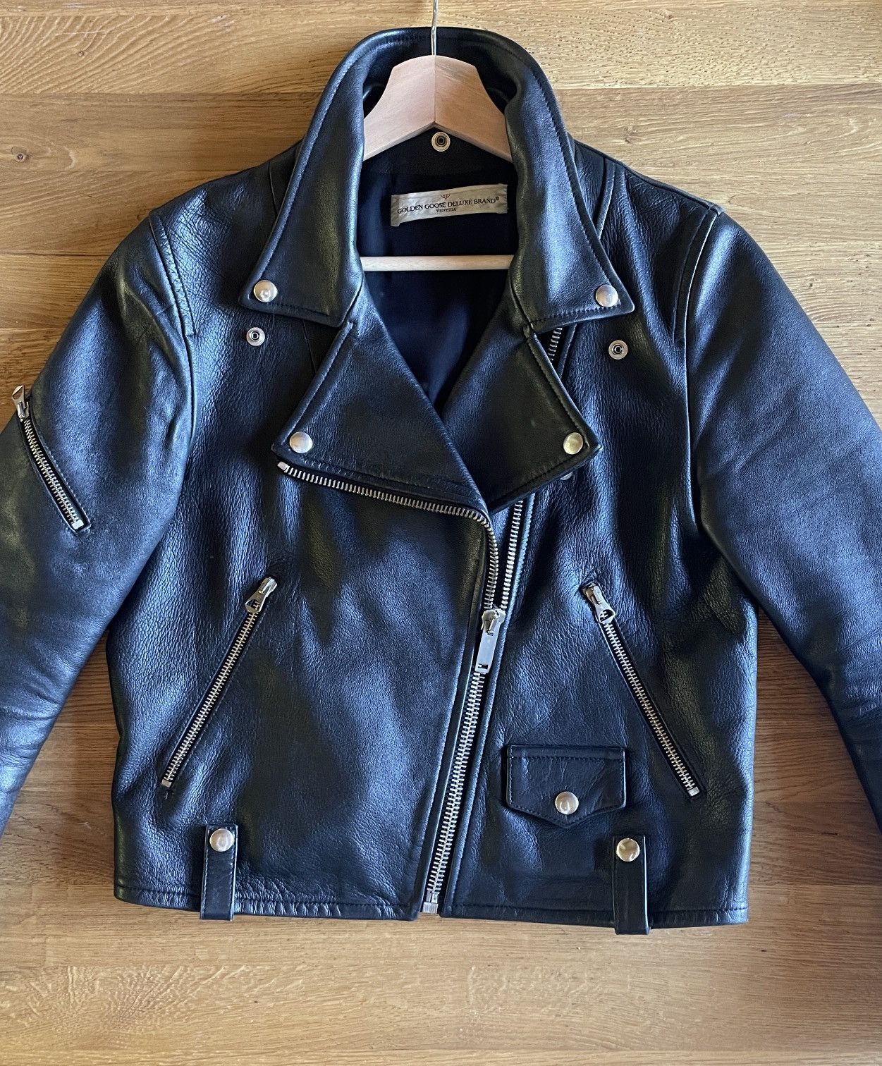 GOLDEN GOOSE DELUXE BRAND 100% LEATHER JACKET