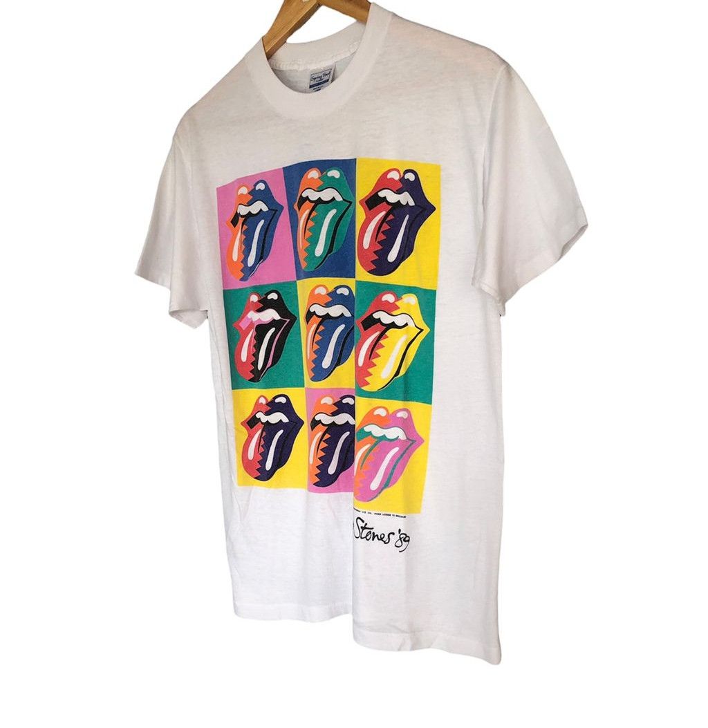 Band Tees × The Rolling Stones × Vintage 🔥Vintage The Rolling Stones 80's Tour Size US L / EU 52-54 / 3 - 2 Thumbnail