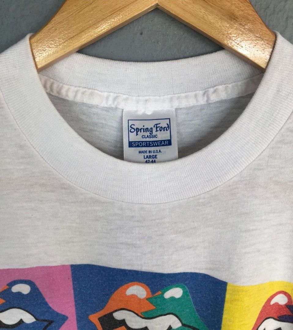 Band Tees × The Rolling Stones × Vintage 🔥Vintage The Rolling Stones 80's Tour Size US L / EU 52-54 / 3 - 6 Thumbnail