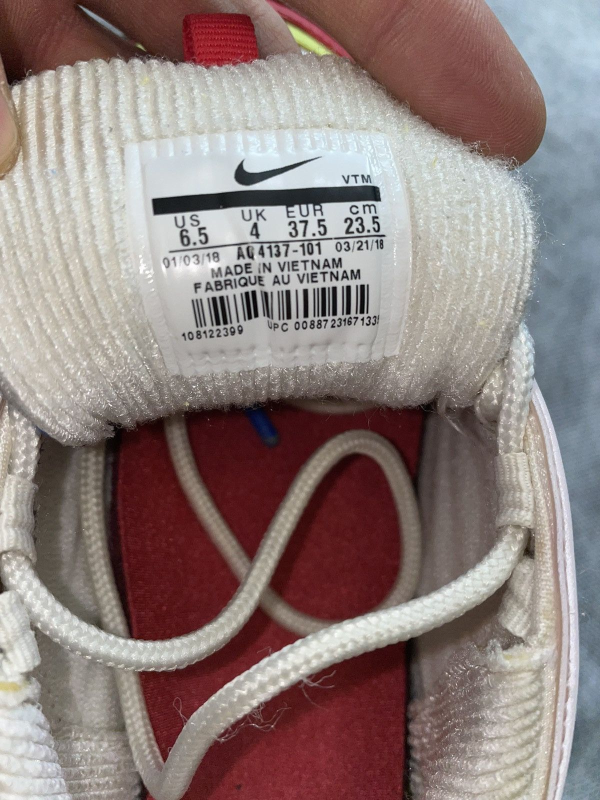 Nike Nike Air Max 97 Corduroy White (W) rare sneakers AQ4137-101 Size US 6.5 / IT 36.5 - 12 Thumbnail