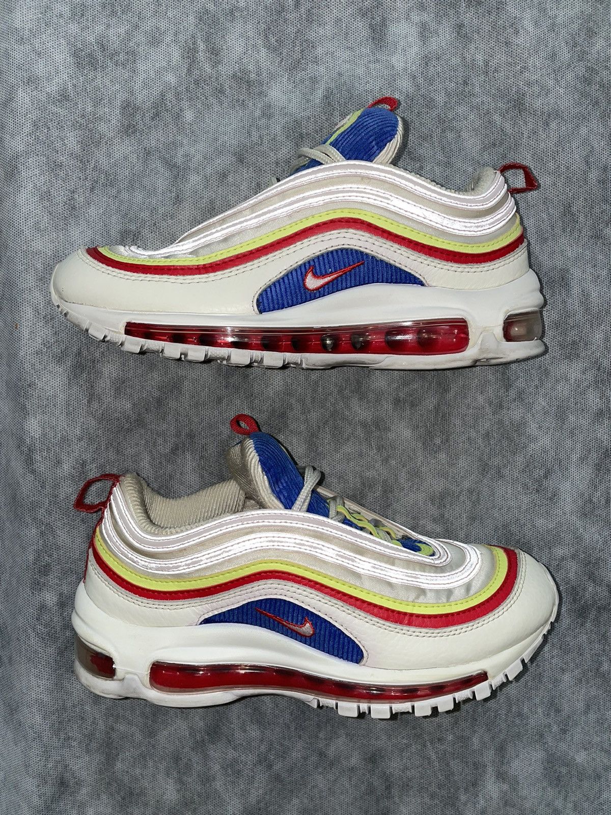 Nike Air Max 97 Corduroy White (W) rare sneakers AQ4137-101