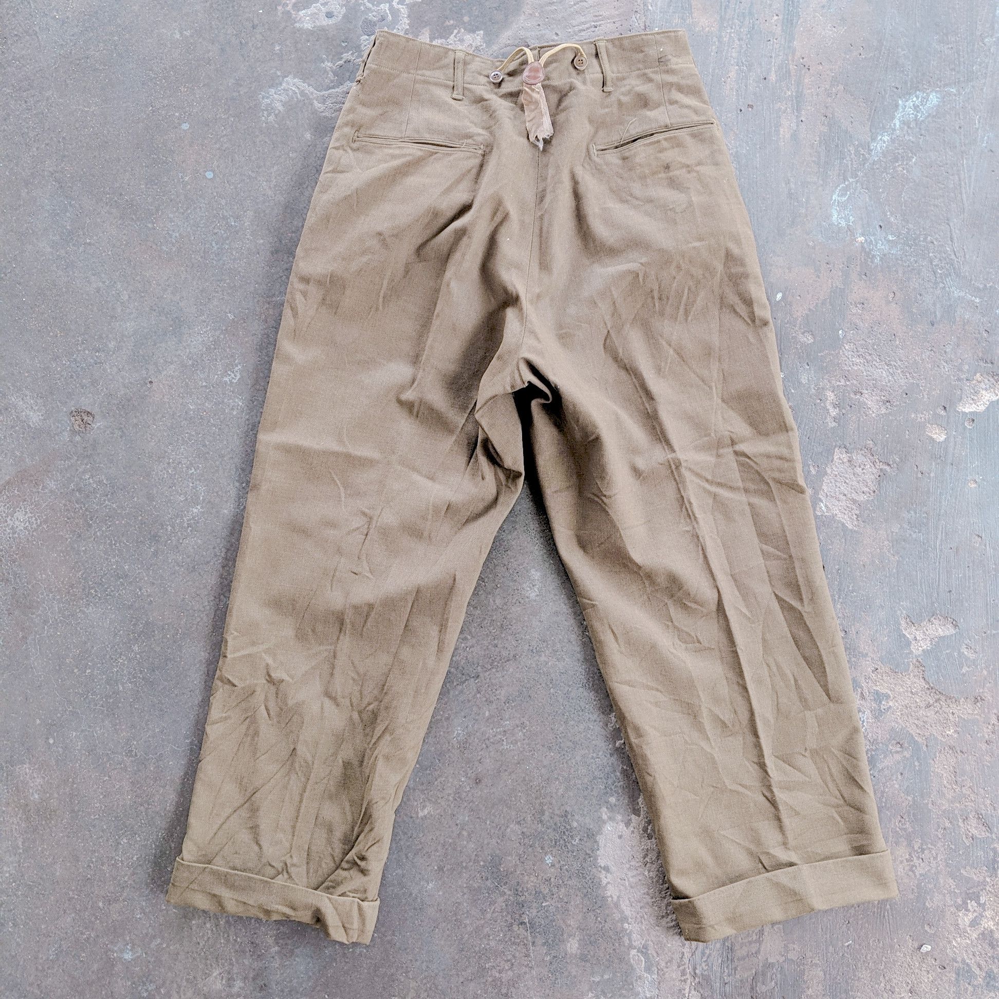If Six Was Nine Vintage Japanese Hard Cloth Unique Casual Trouser Pants Size US 32 / EU 48 - 7 Thumbnail