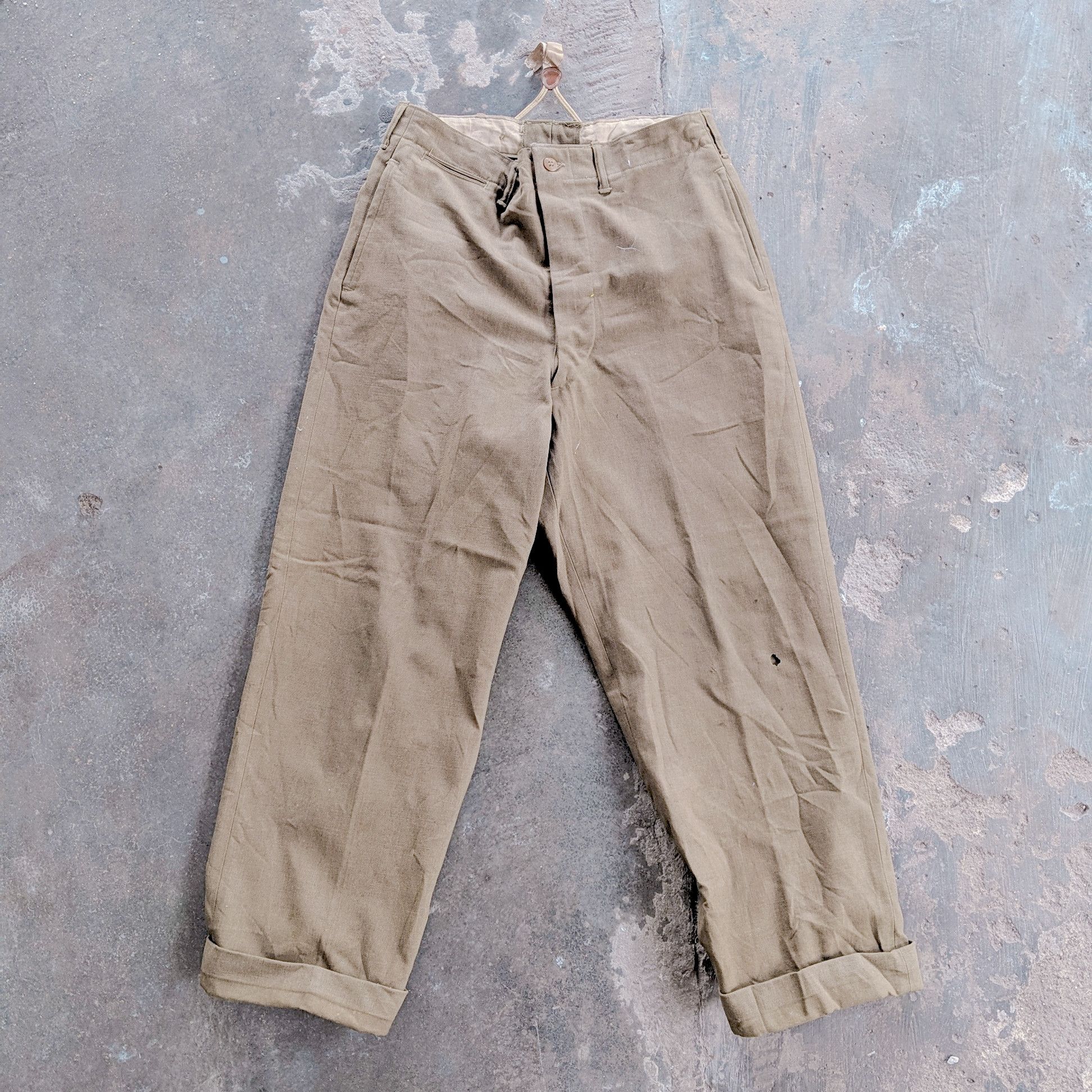 If Six Was Nine Vintage Japanese Hard Cloth Unique Casual Trouser Pants Size US 32 / EU 48 - 1 Thumbnail