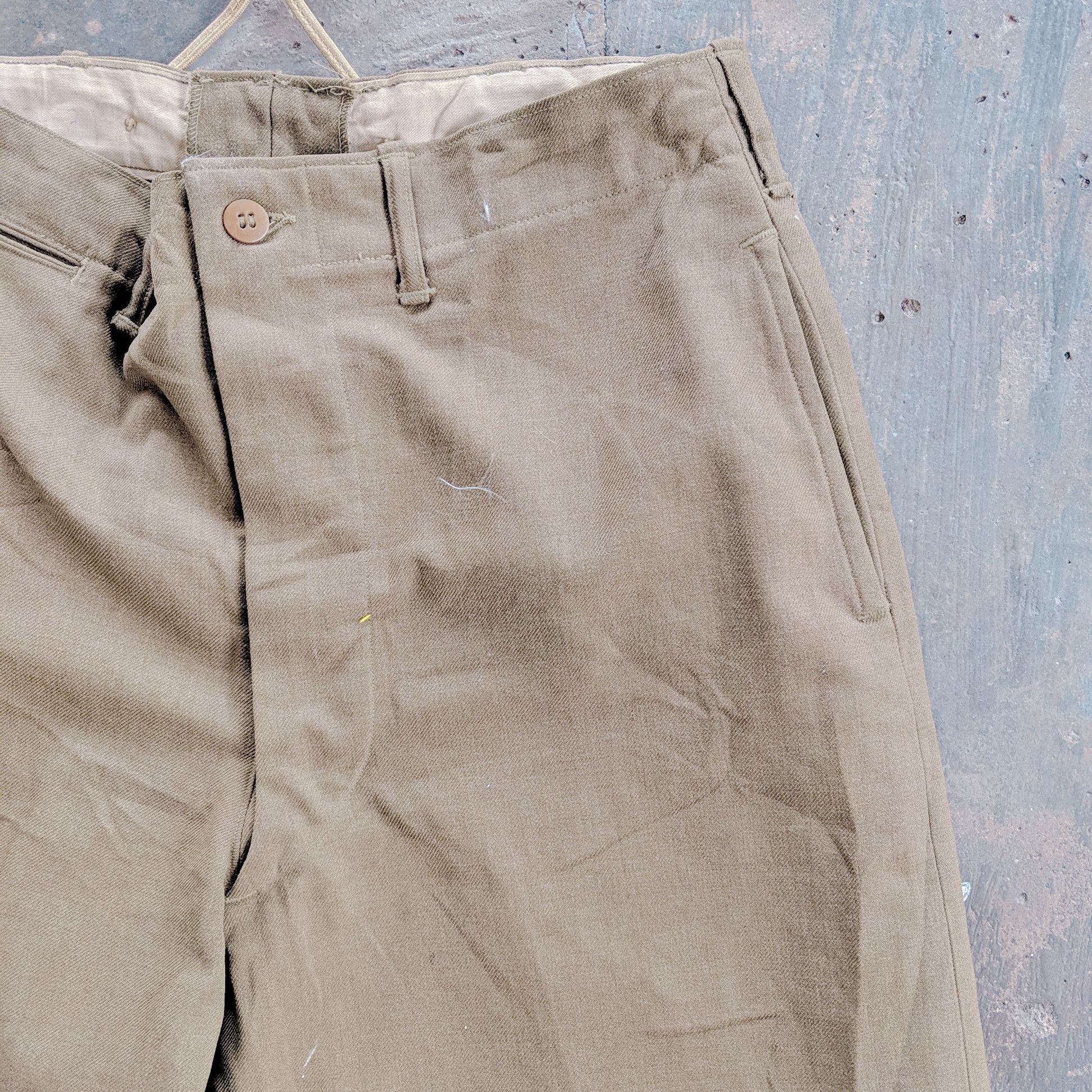 If Six Was Nine Vintage Japanese Hard Cloth Unique Casual Trouser Pants Size US 32 / EU 48 - 11 Thumbnail